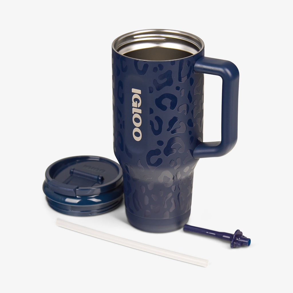 NFL 32 Oz Leopard Flip ‘n’ Sip Travel Mug M1 - Cowboys - Product View