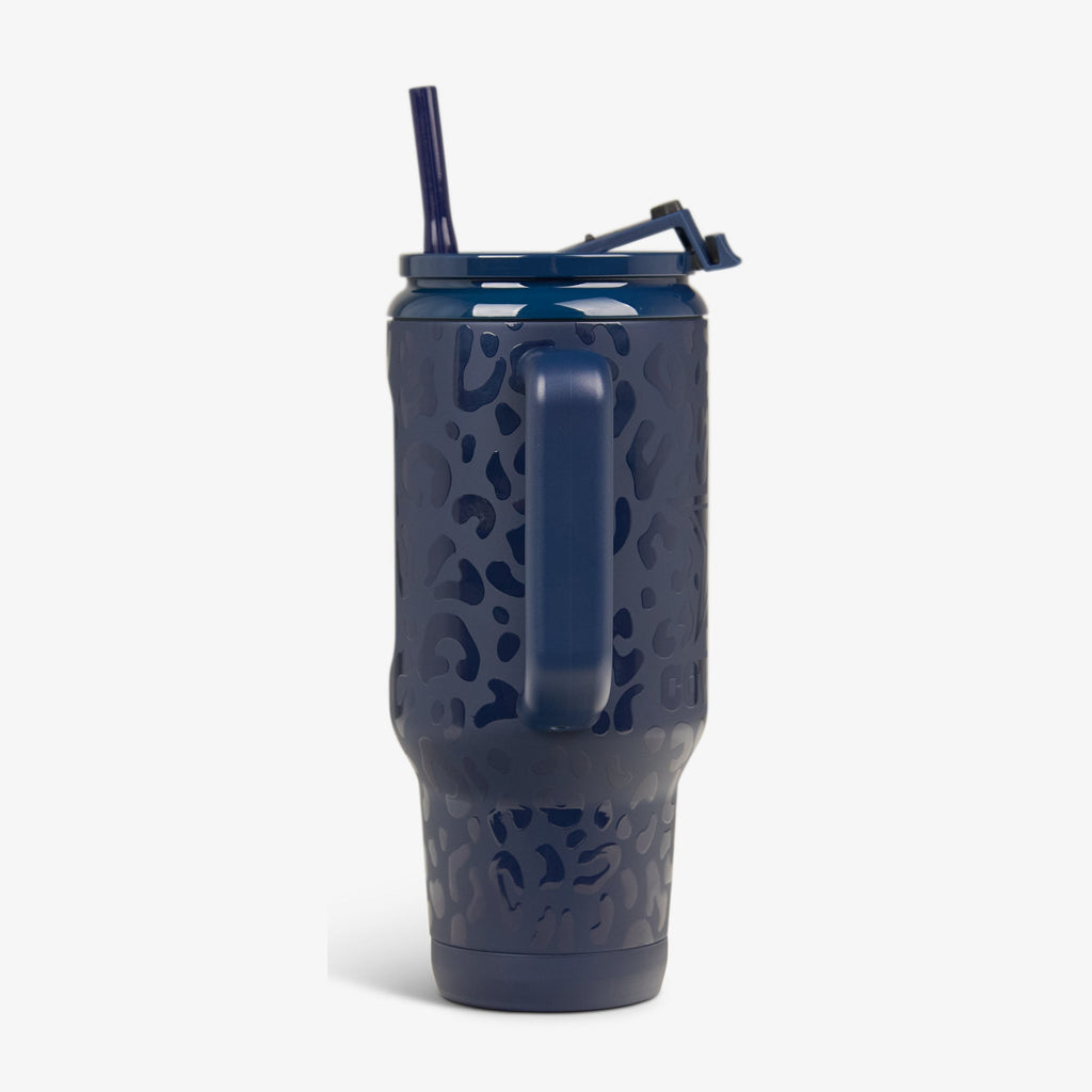 NFL 32 Oz Leopard Flip ‘n’ Sip Travel Mug M1 - Cowboys - Product View