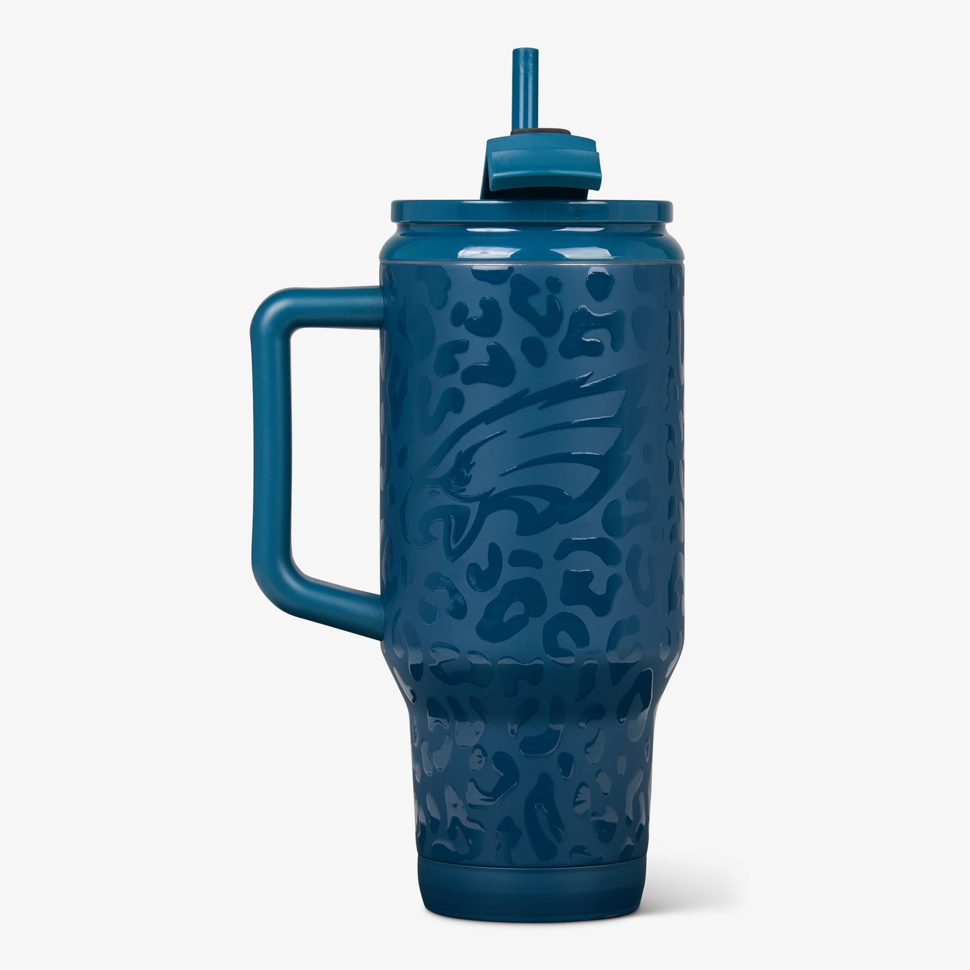 NFL 32 Oz Leopard Flip ‘n’ Sip Travel Mug M1 - Eagles - Product View