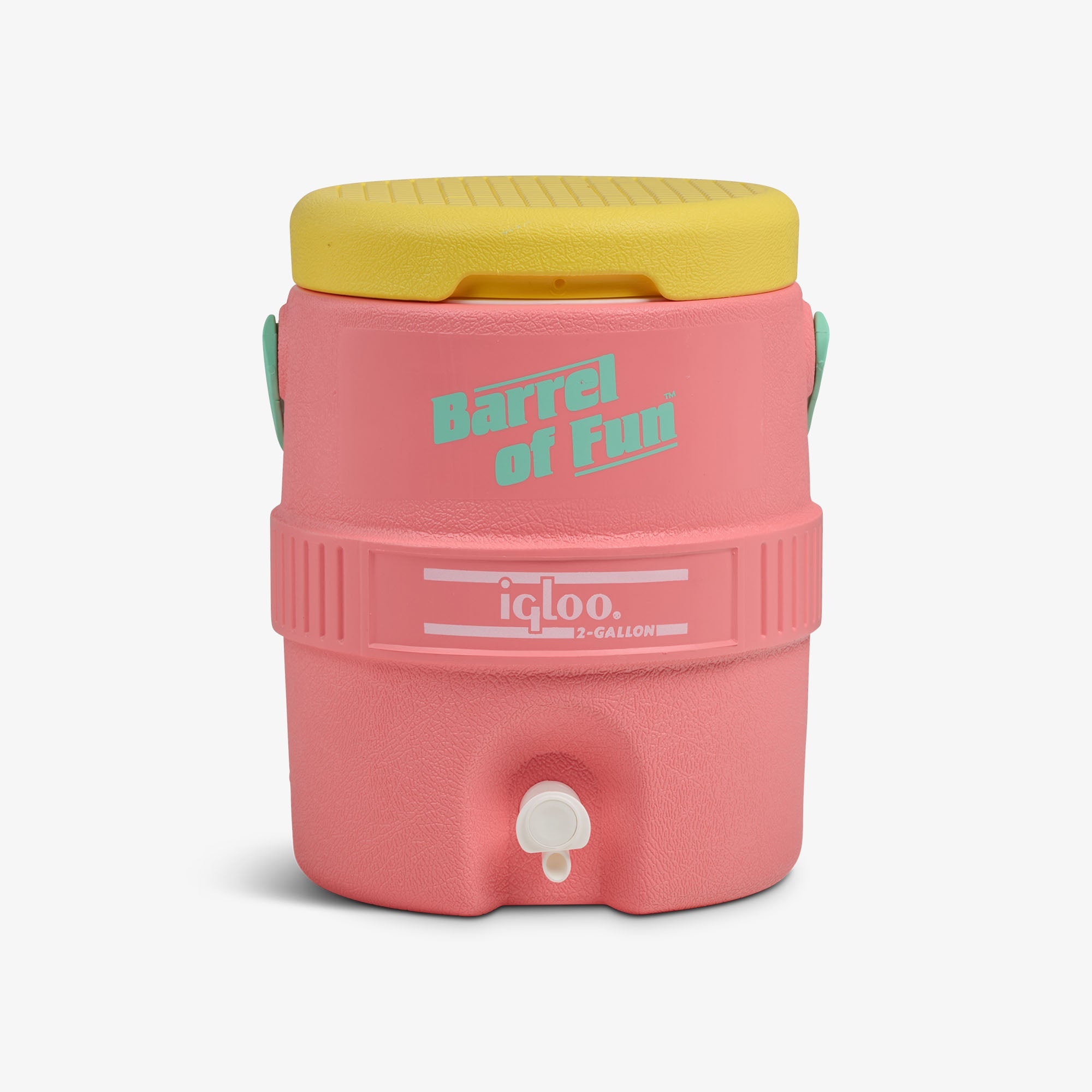 Retro Barrel of Fun 2 Gallon Jug U4 - Flamingo - Front View