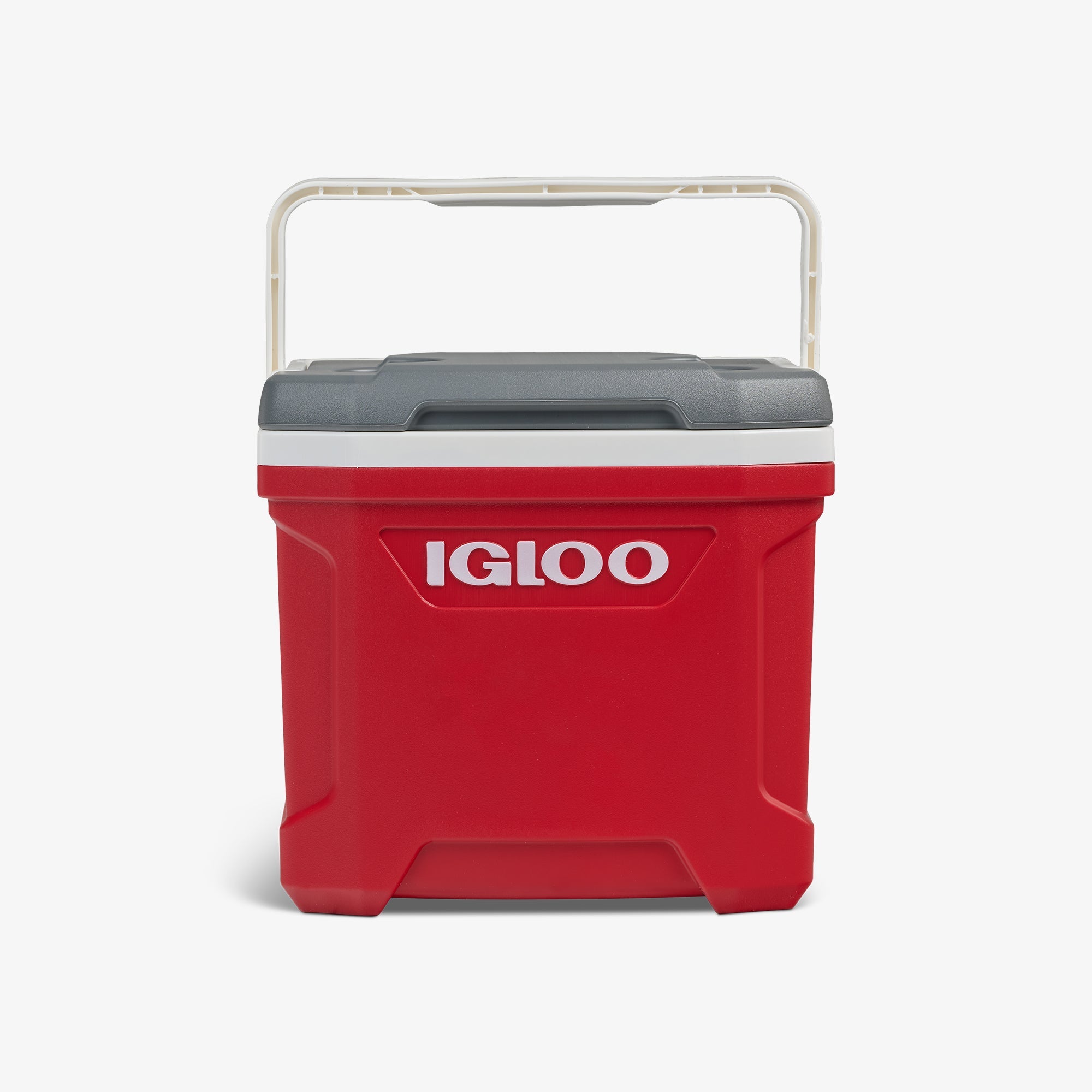 Latitude 16 Qt Cooler L0 - Red - Strap View
