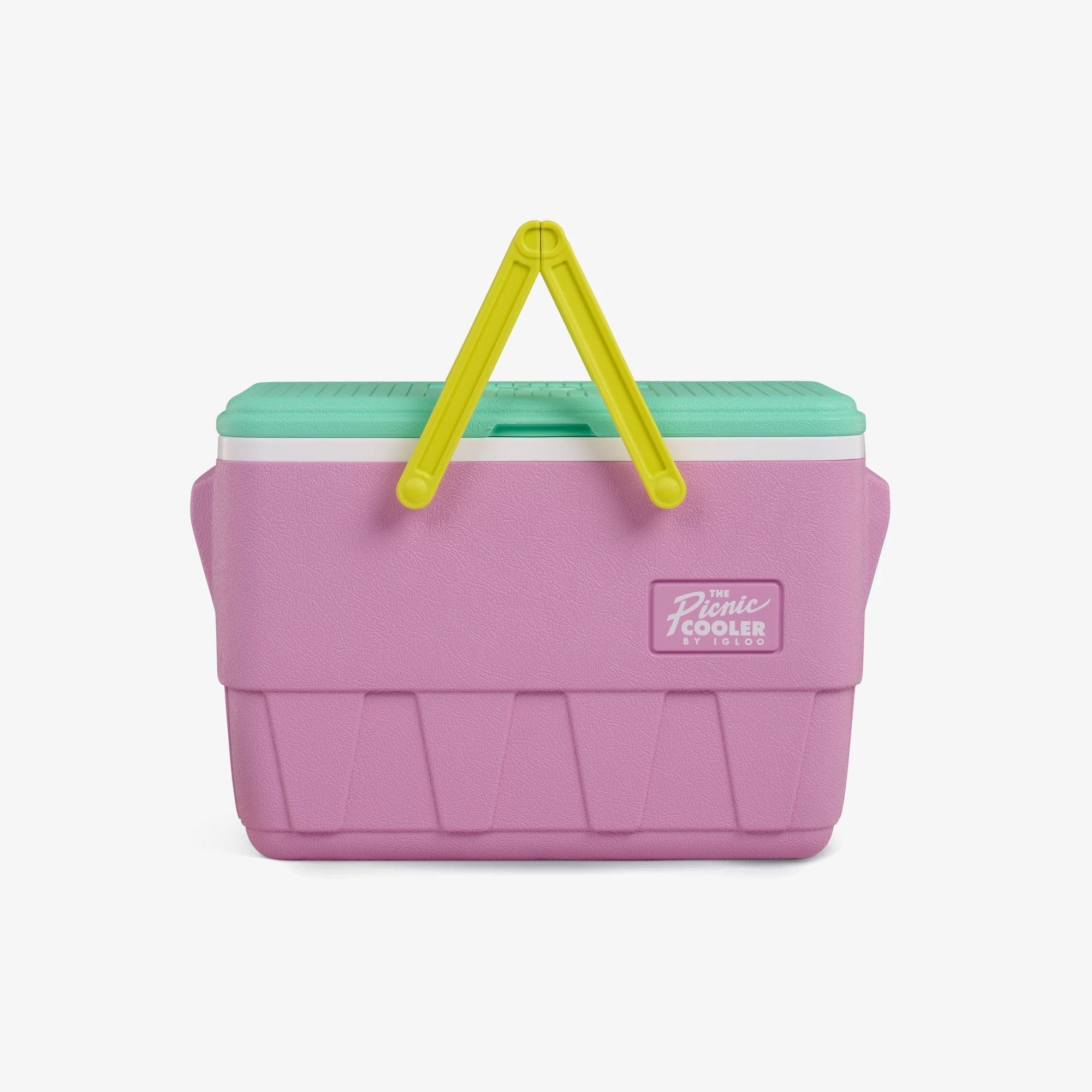 Retro Picnic Basket 25 Qt Cooler E9 - Tea Rose - Strap View