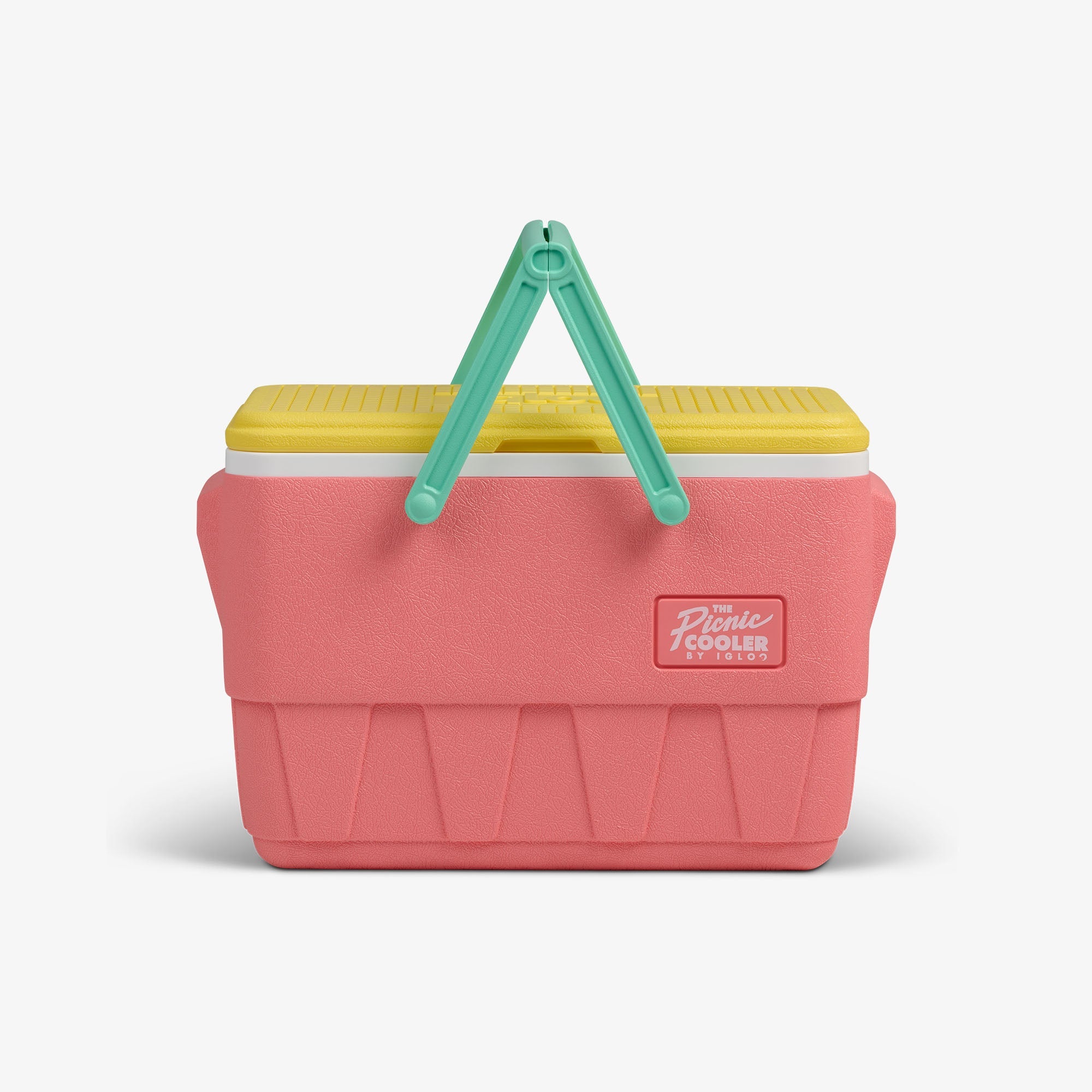 Retro Picnic Basket 25 Qt Cooler E9 - Flamingo - Strap View