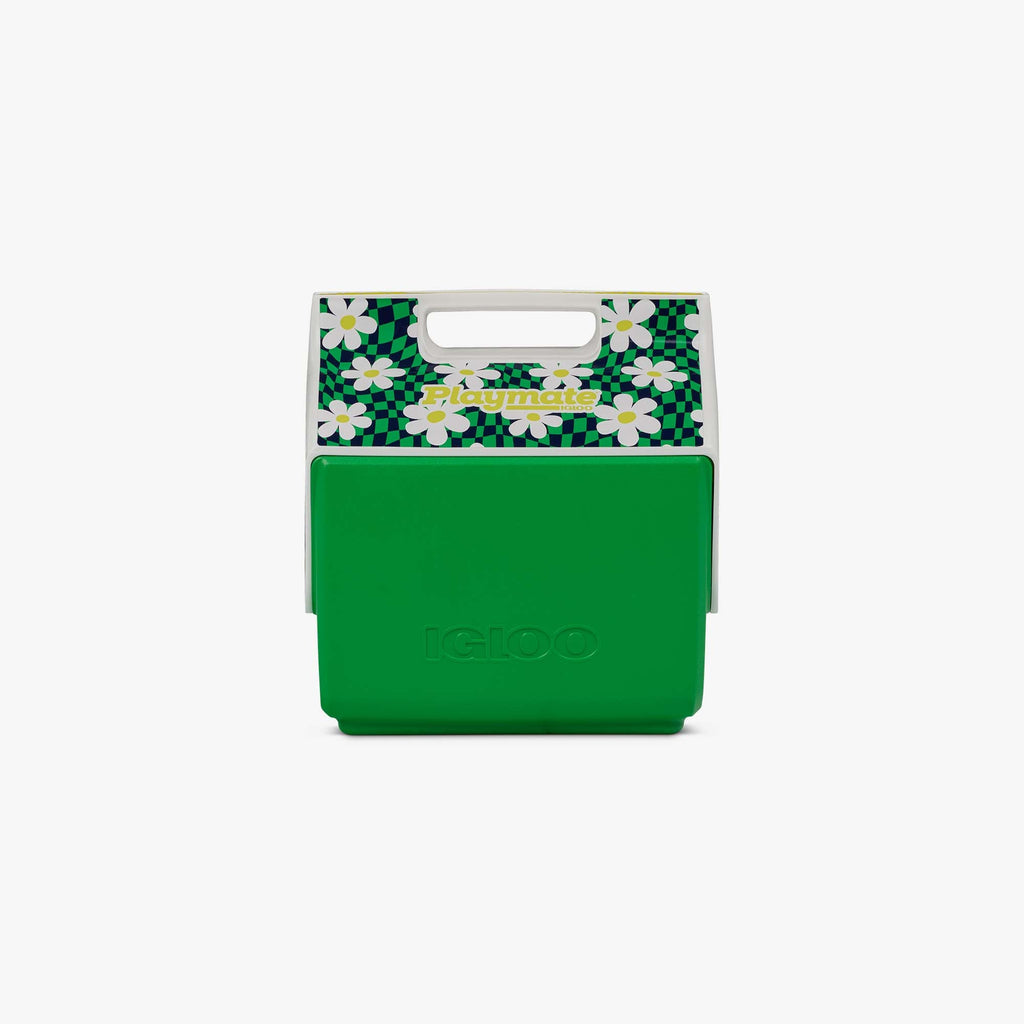 Retro Little Playmate 7 Qt Cooler H9 - Psychedelic Daisy - Front View