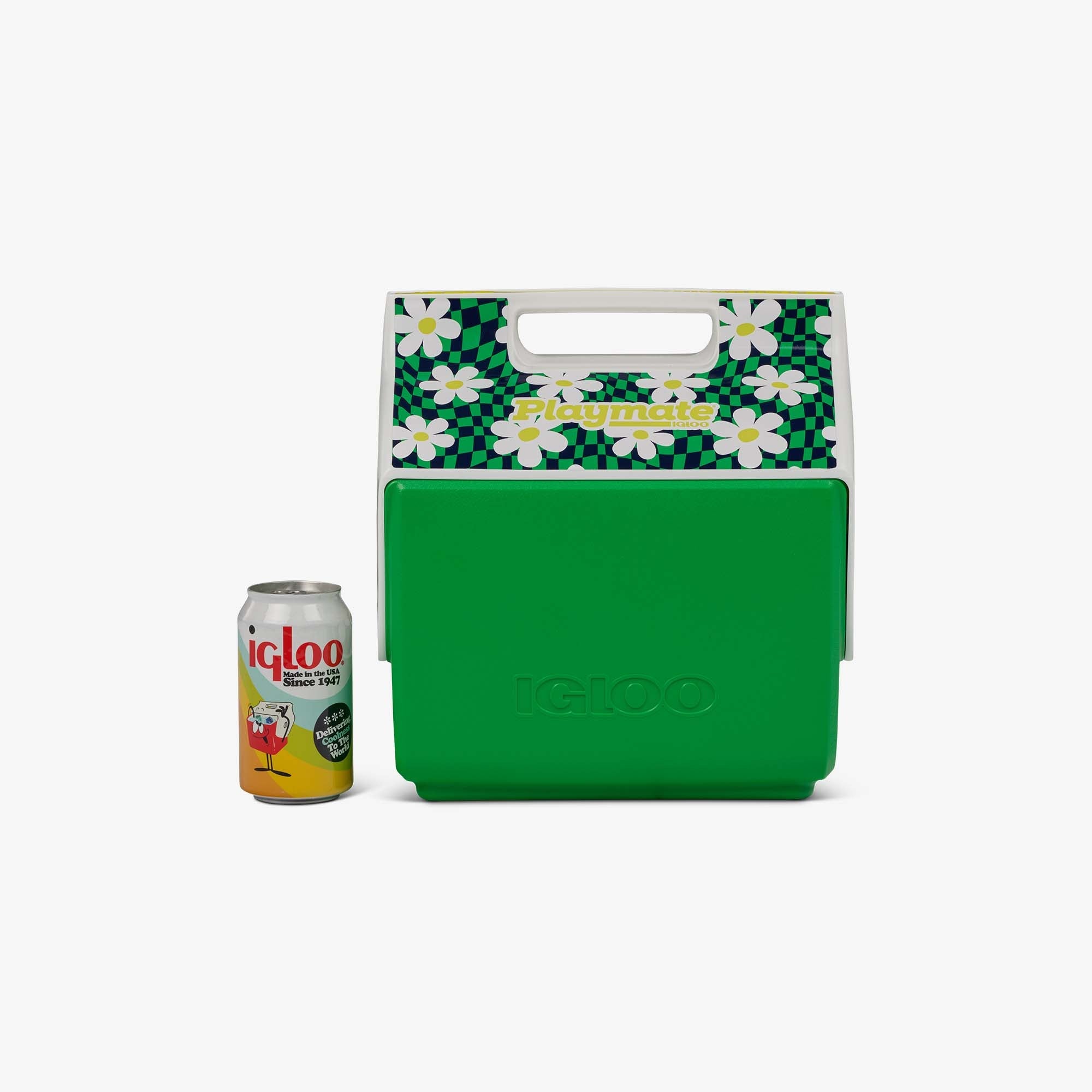 Retro Little Playmate 7 Qt Cooler H9 - Psychedelic Daisy - Size View