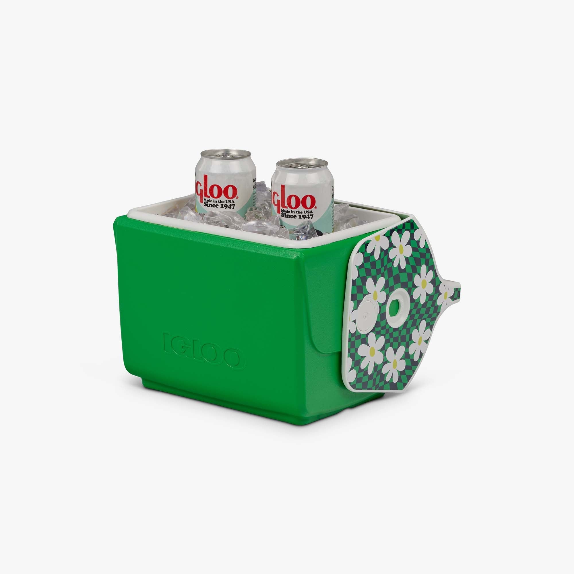 Retro Little Playmate 7 Qt Cooler H9 - Psychedelic Daisy - Product View