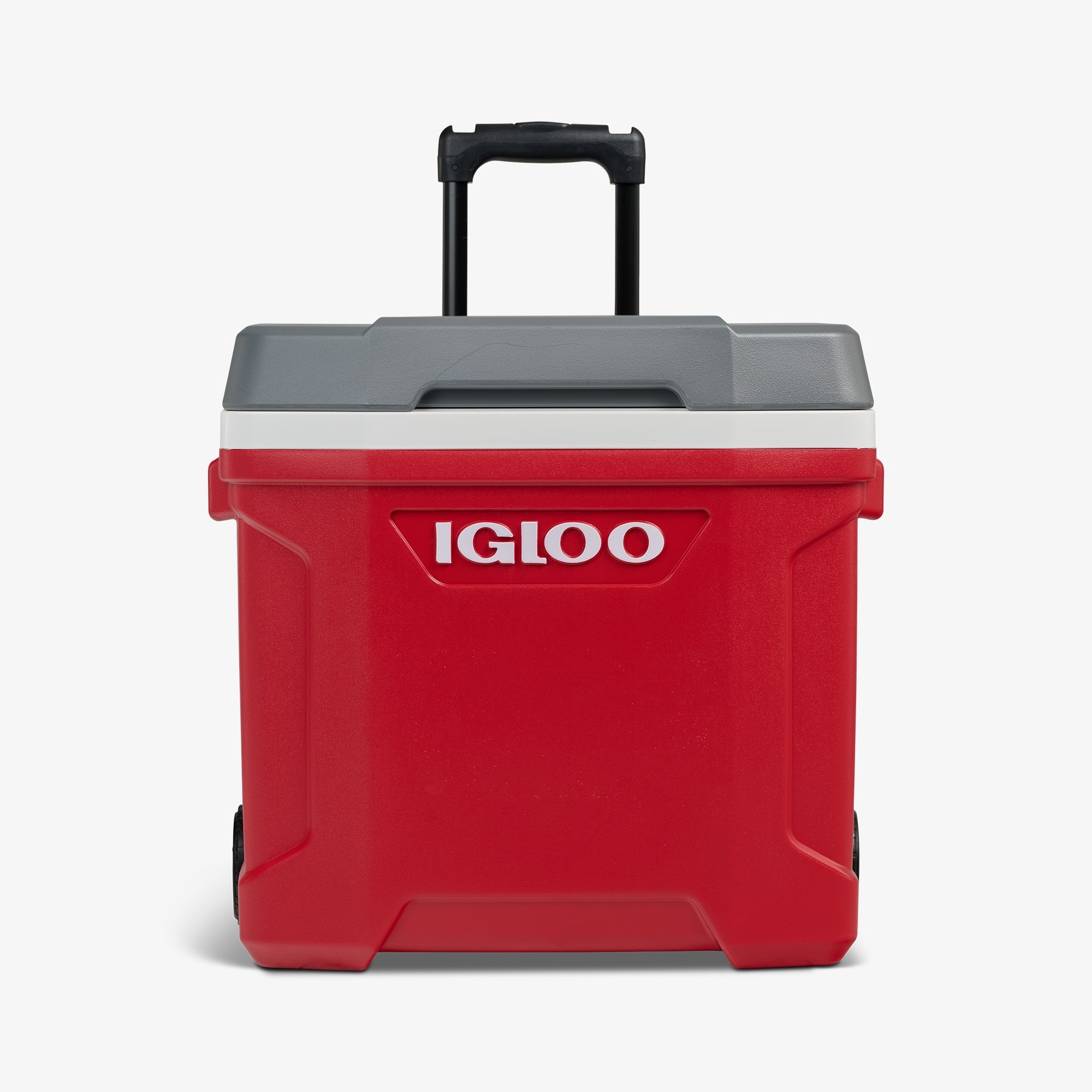 Latitude 30 Qt Roller Cooler B7 - Red - Strap View