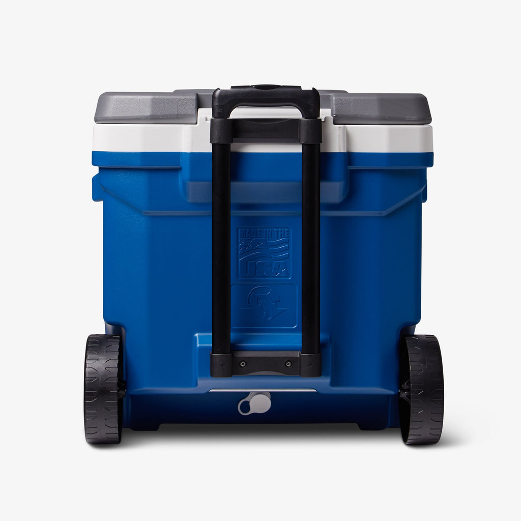 Latitude 60 Qt Roller Cooler A2 - Blue - Back View