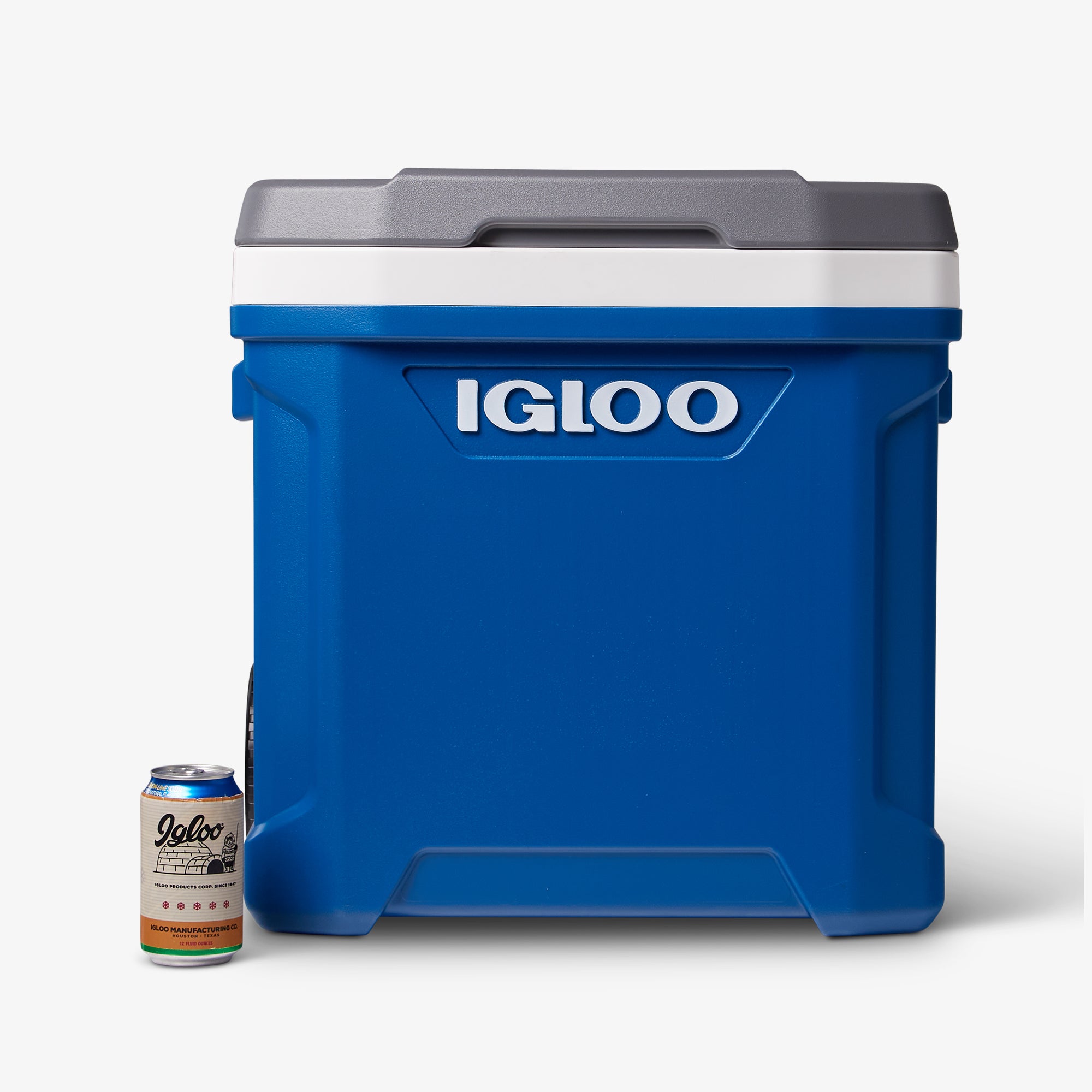 Latitude 60 Qt Roller Cooler A2 - Blue - Size View