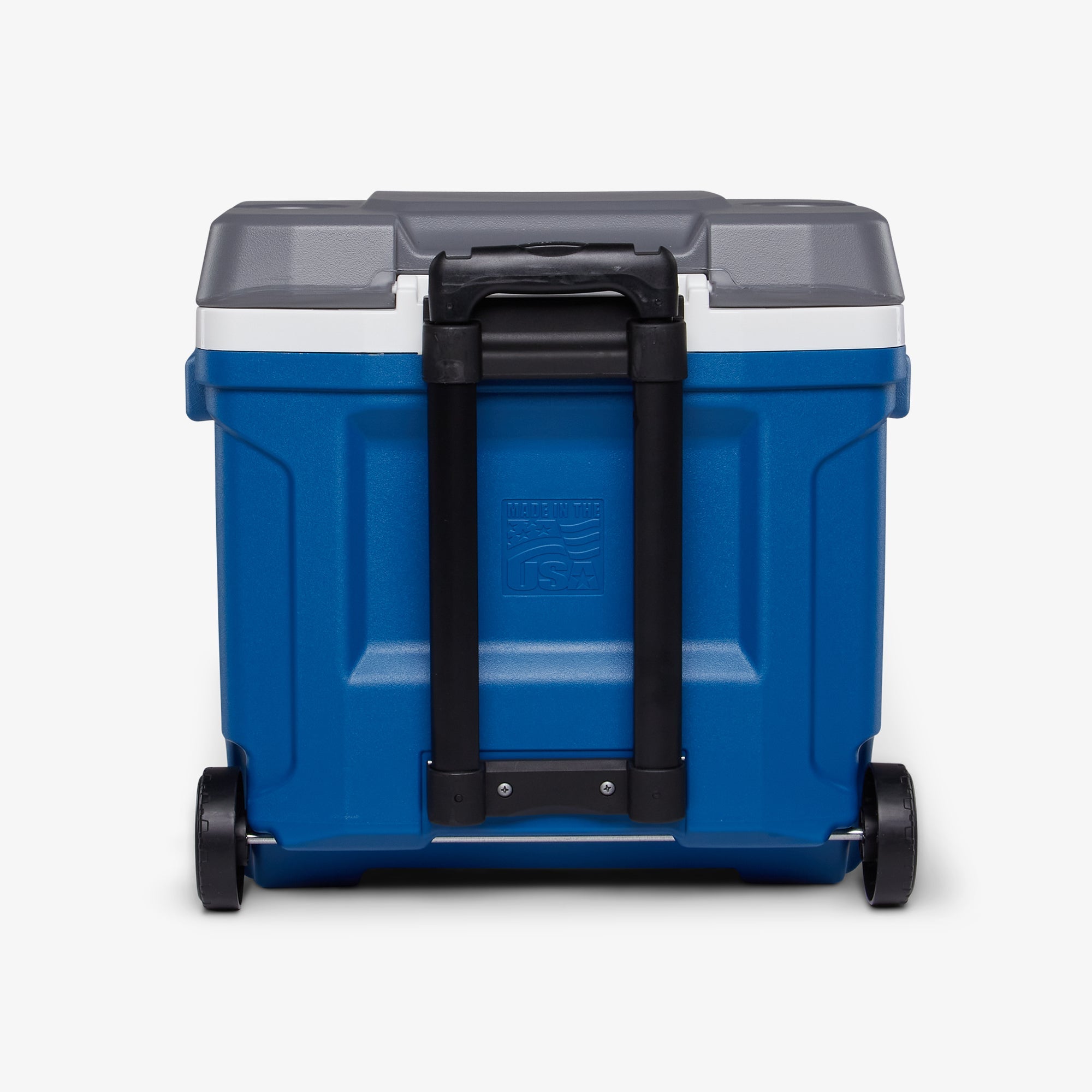 Latitude 30 Qt Roller Cooler B7 - Blue - Back View