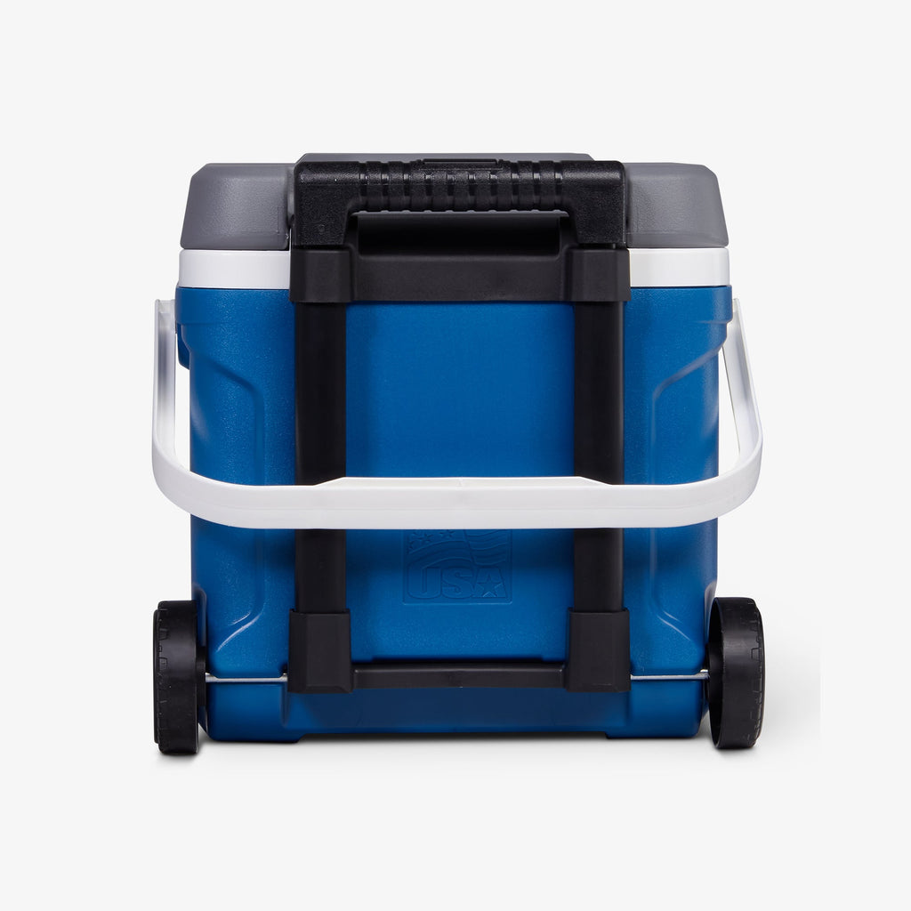 Latitude 16 Qt Roller Cooler E0 - Blue - Back View