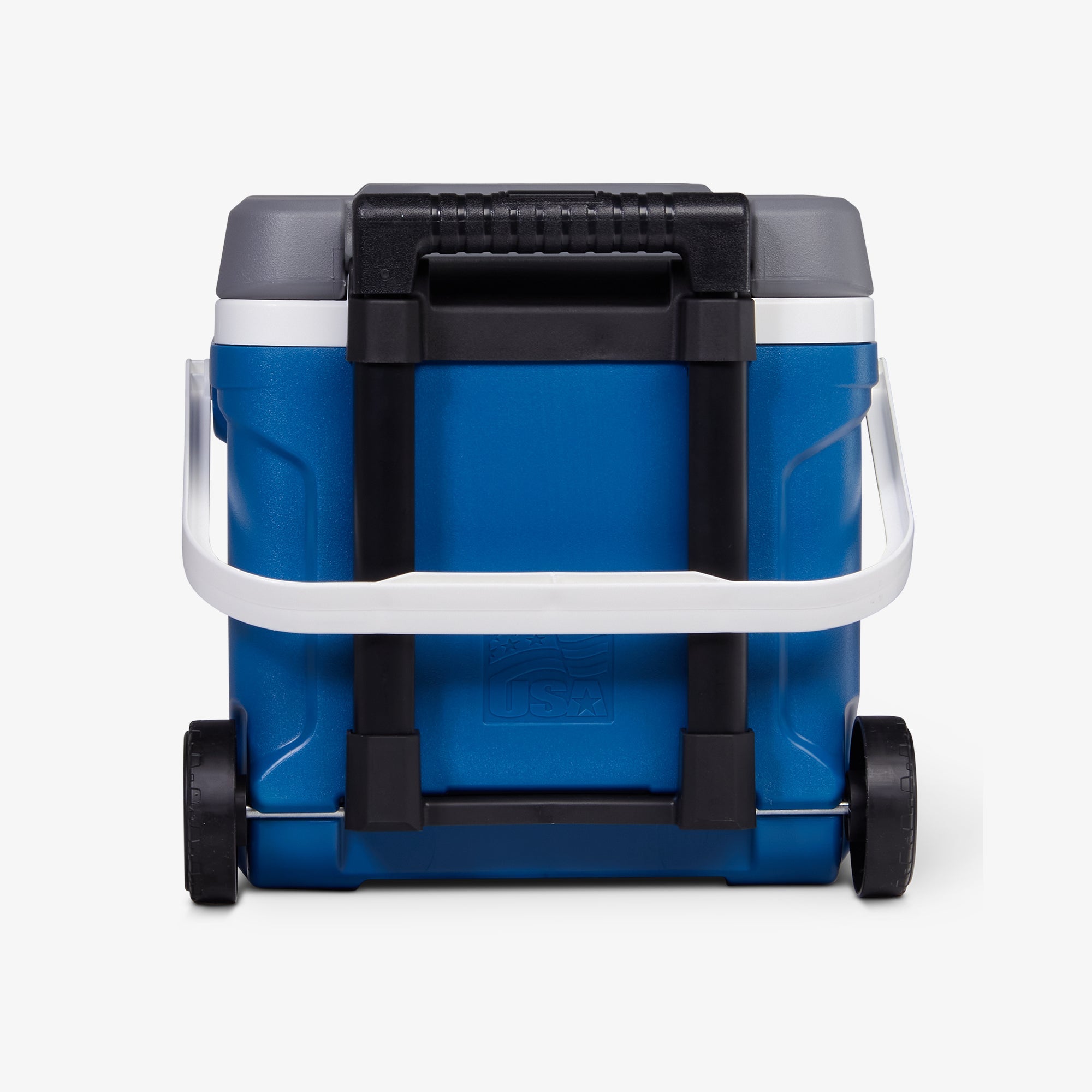 Latitude 16 Qt Roller Cooler E0 - Blue - Back View