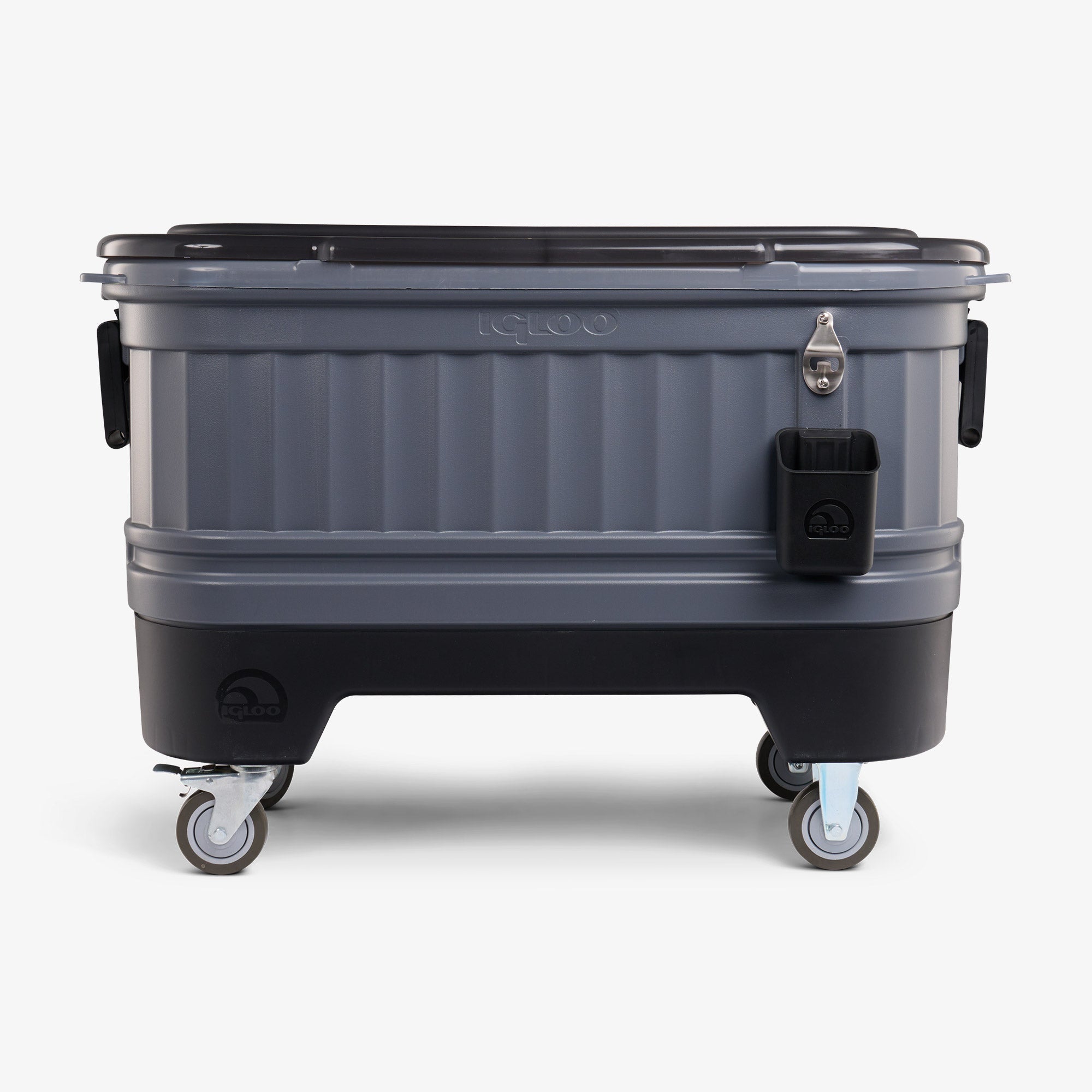 Party Bar 125 Qt Cooler P4 - Carbonite - Front View