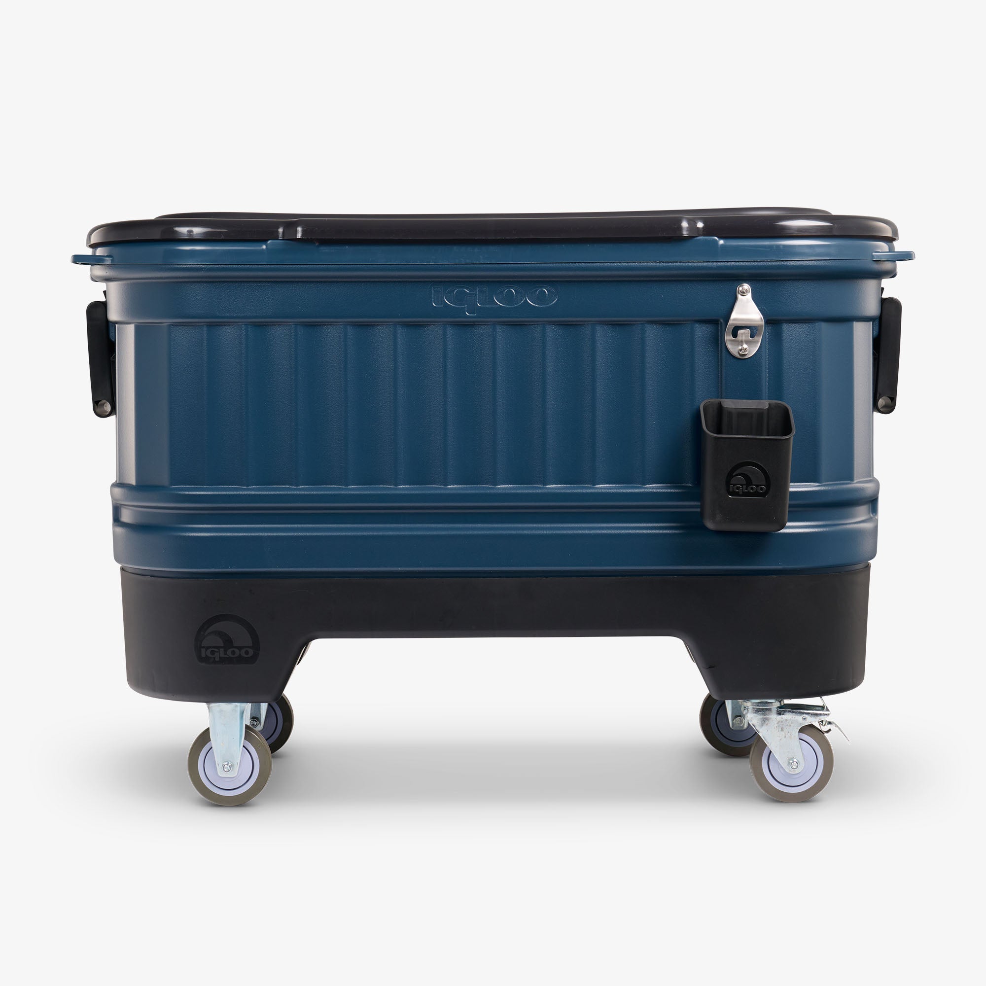 Party Bar 125 Qt Cooler P4 - Rugged Blue - Front View