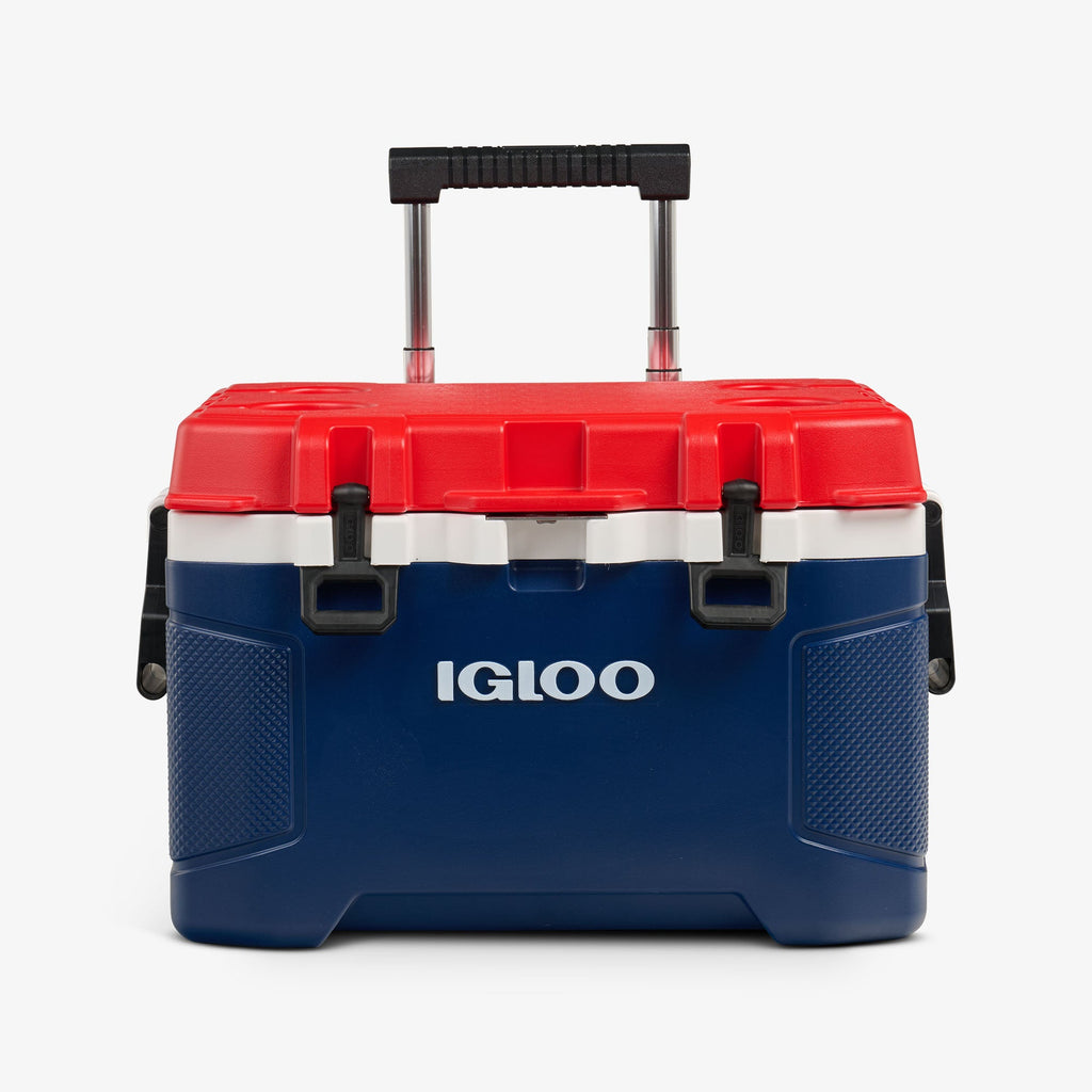 Trailmate® 52 Qt Roller Cooler K4 - Americana - Strap View
