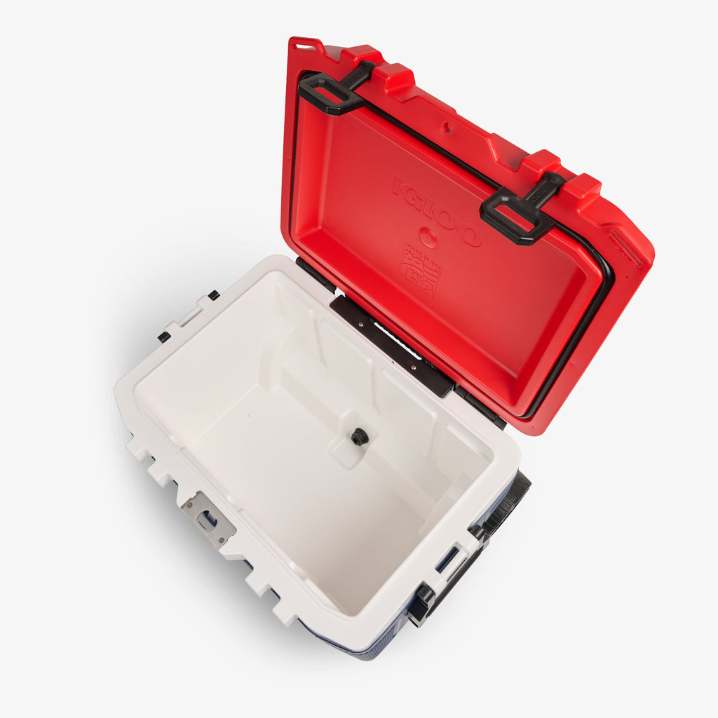 Trailmate® 52 Qt Roller Cooler K4 - Americana - Open View