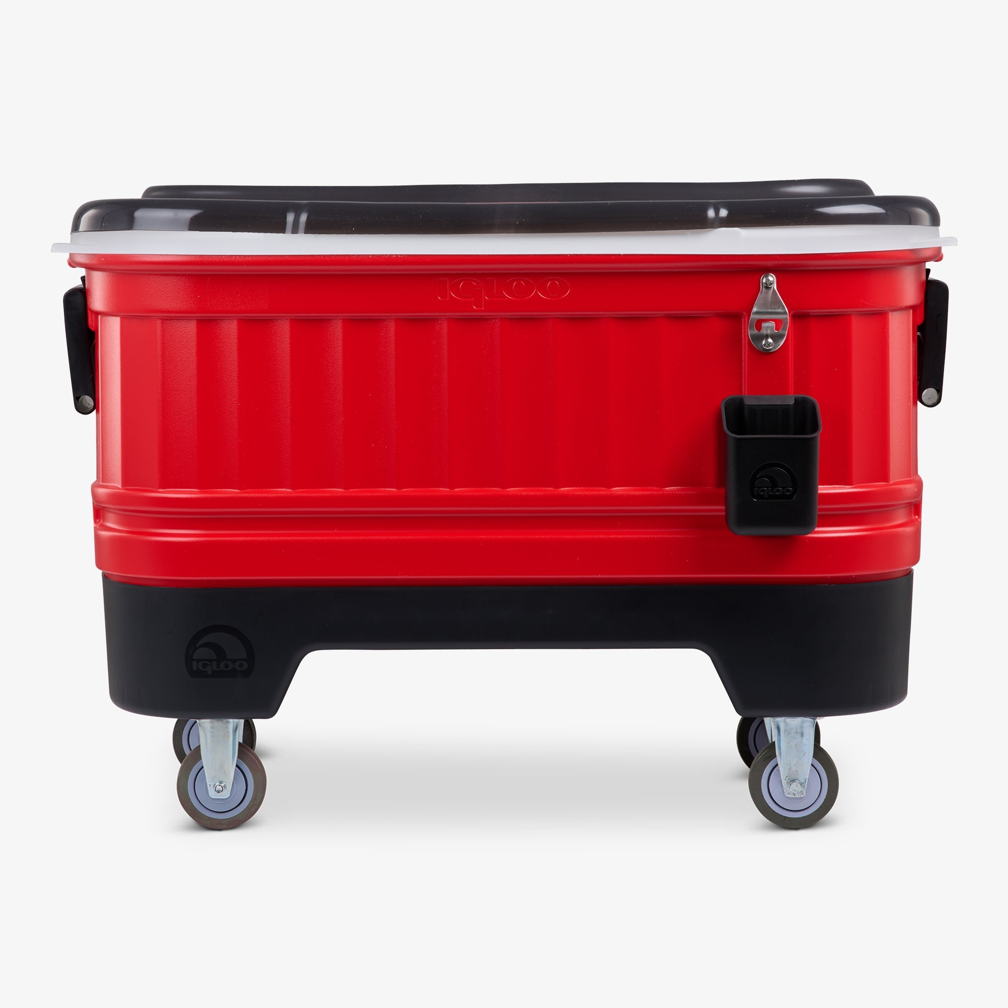 Party Bar 125 Qt Cooler P4 - Red Star - Front View