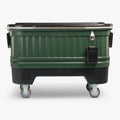 Party Bar 125 Qt Cooler P4 - Oil Green - Front View