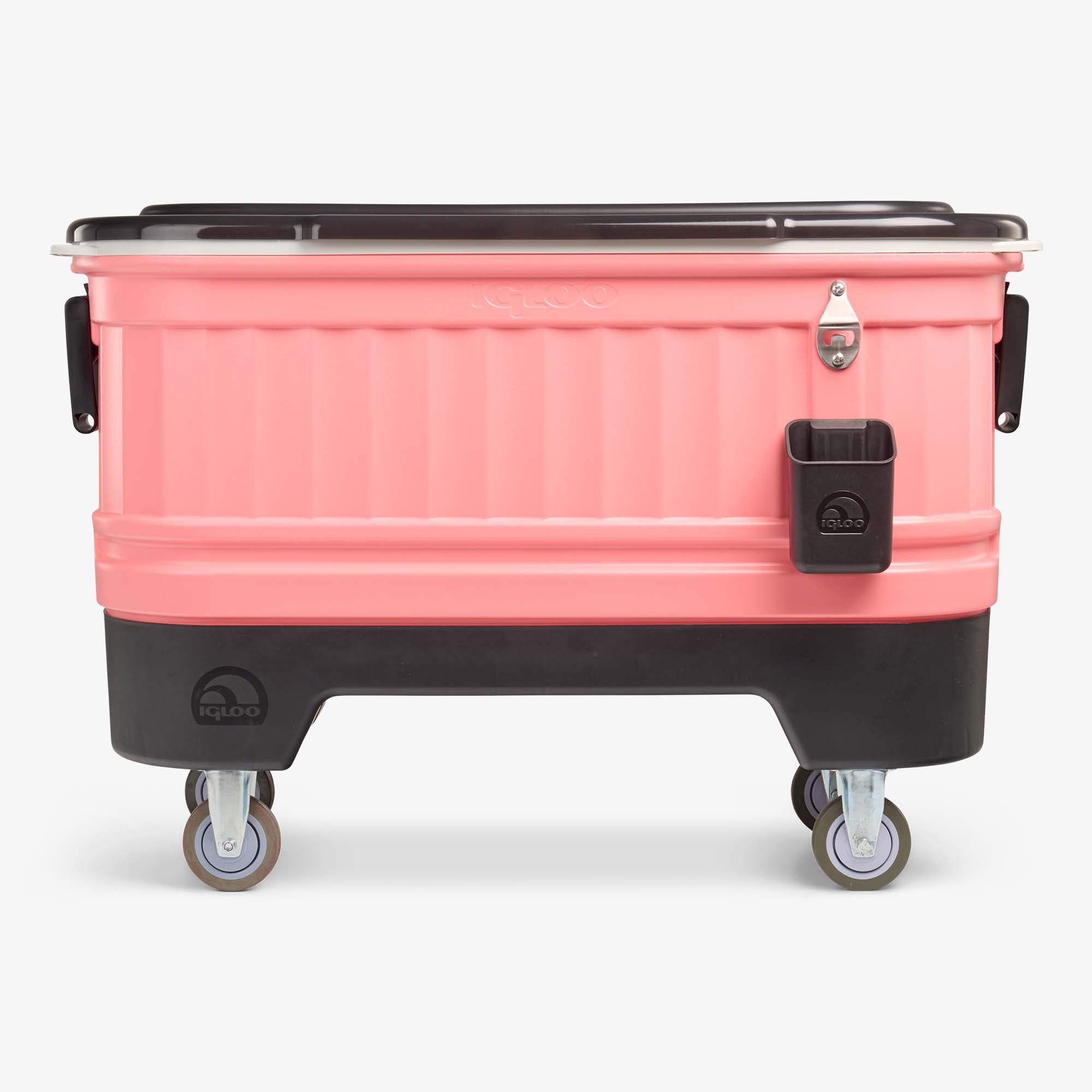 Party Bar 125 Qt Cooler P4 - Flamingo - Front View