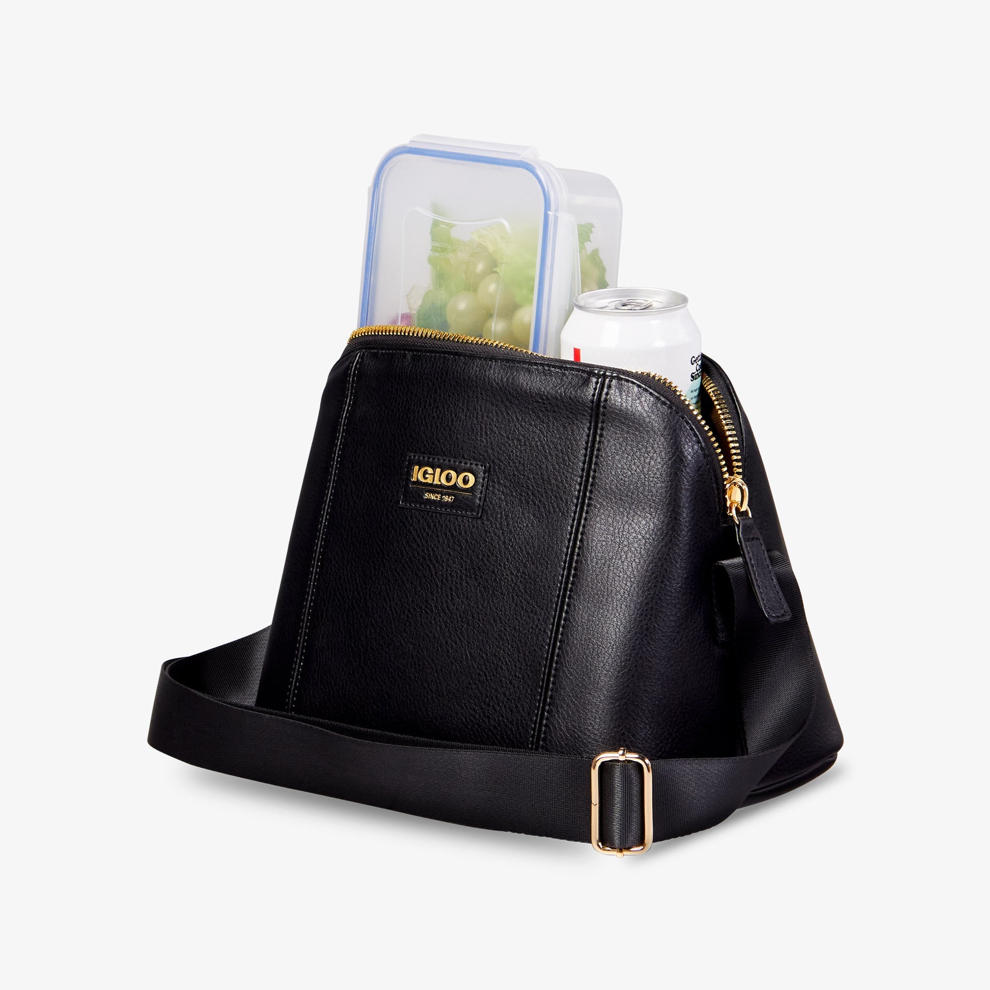 Igloo Luxe® Crossbody Cooler Bag P0 - Black - Product View