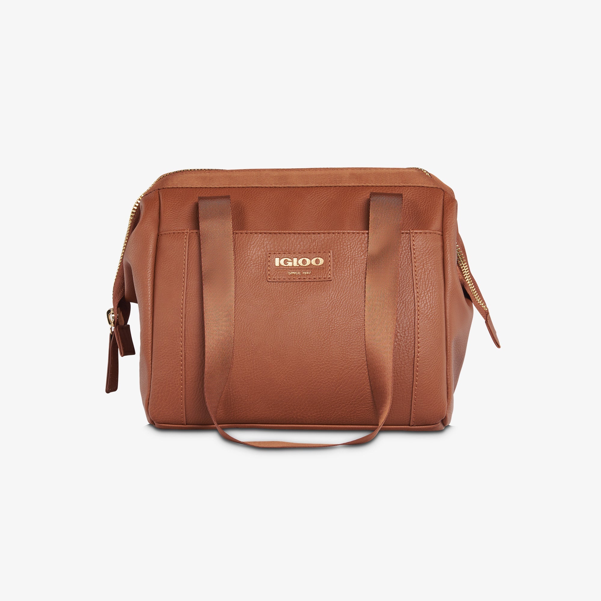 Igloo Luxe® Lunch Tote Cooler Bag Y7 - Cognac - Product View