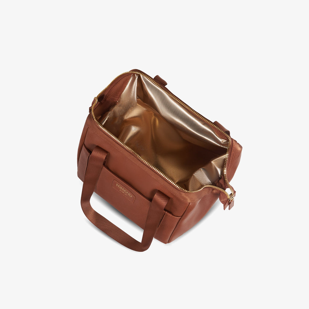 Igloo Luxe® Lunch Tote Cooler Bag Y7 - Cognac - Product View