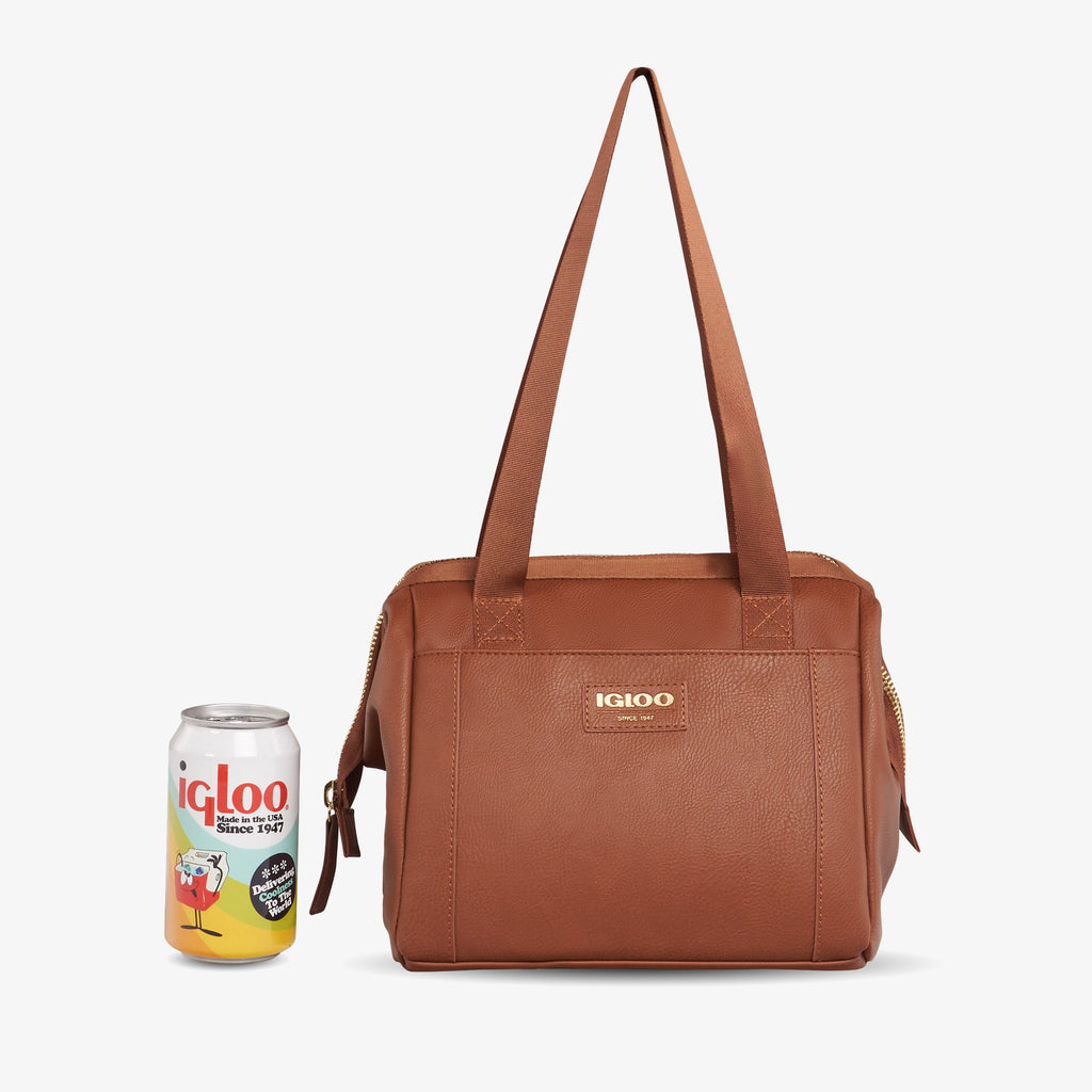 Igloo Luxe® Lunch Tote Cooler Bag Y7 - Cognac - Product View