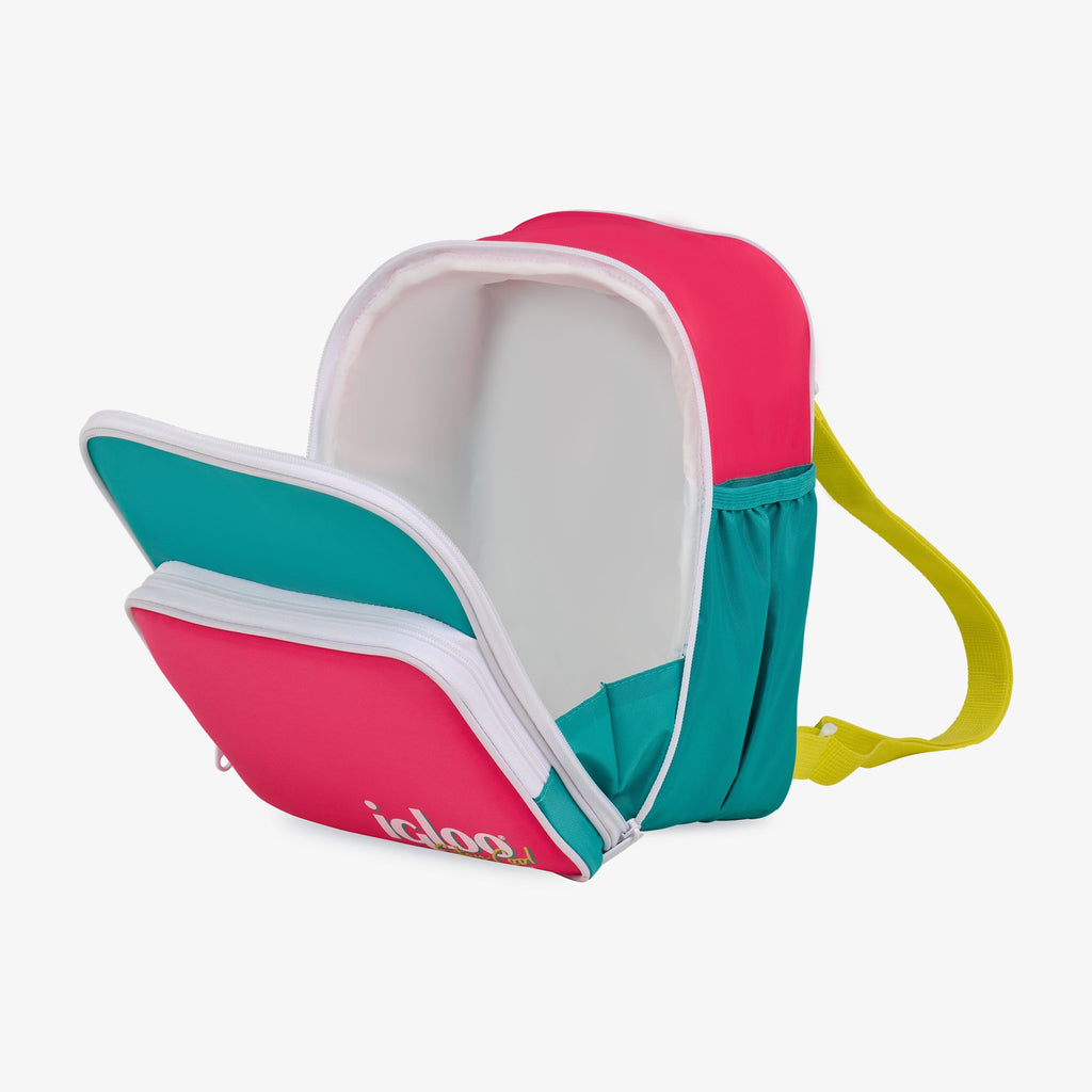 Retro Mini Convertible Backpack T5 - Jade - Open View