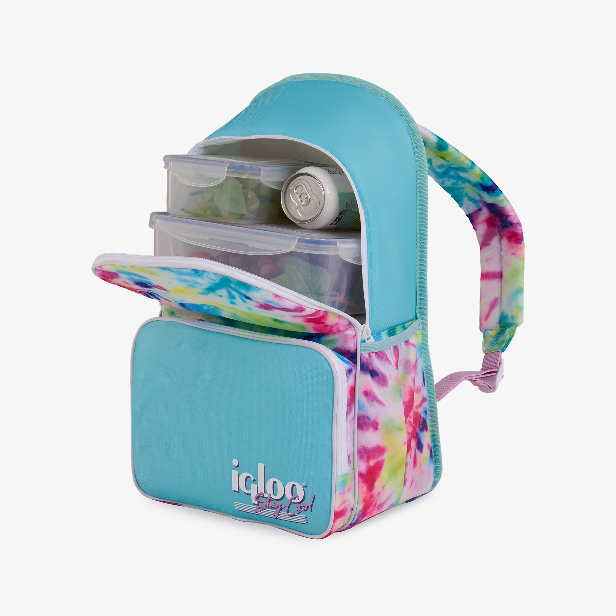 Retro Backpack Cooler E5 - Tie-Dye - Product View