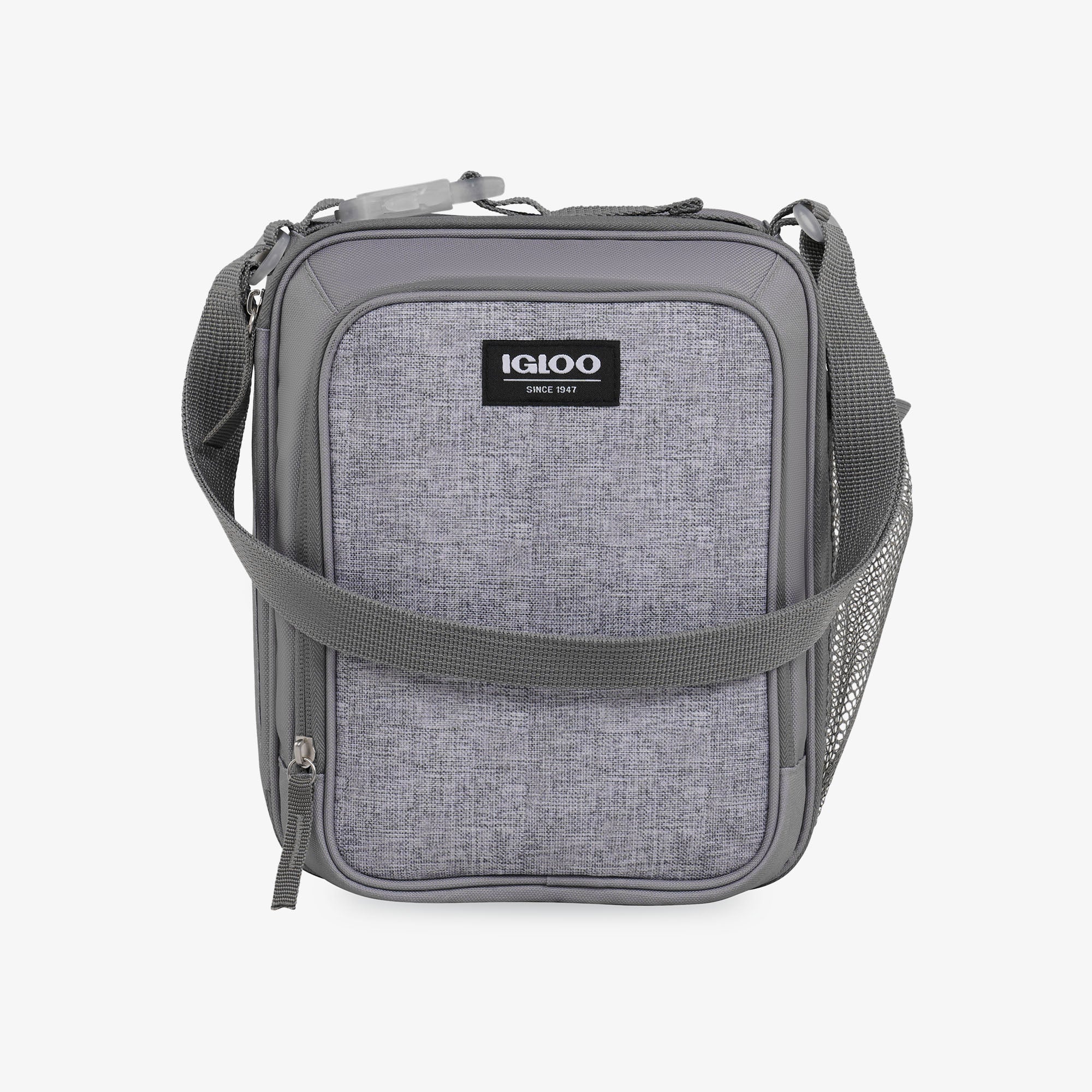 Kids Everyday Lunch Vertical Cooler Bag A5 - Gray - Front View