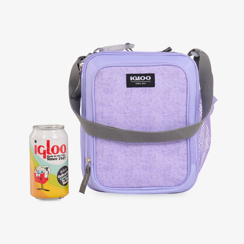 Kids Everyday Lunch Vertical Cooler Bag A5 - Lilac - Size View