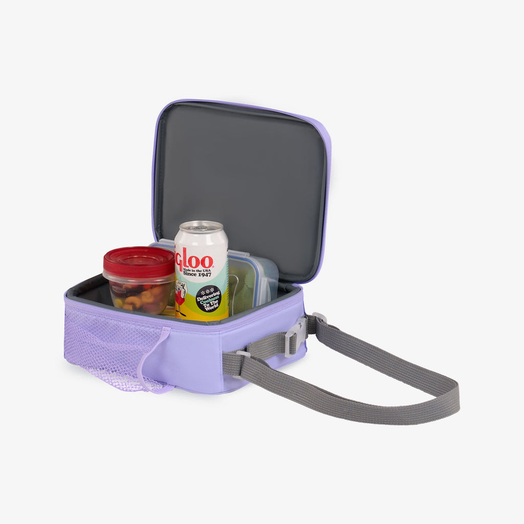 Kids Everyday Lunch Vertical Cooler Bag A5 - Lilac - Product View