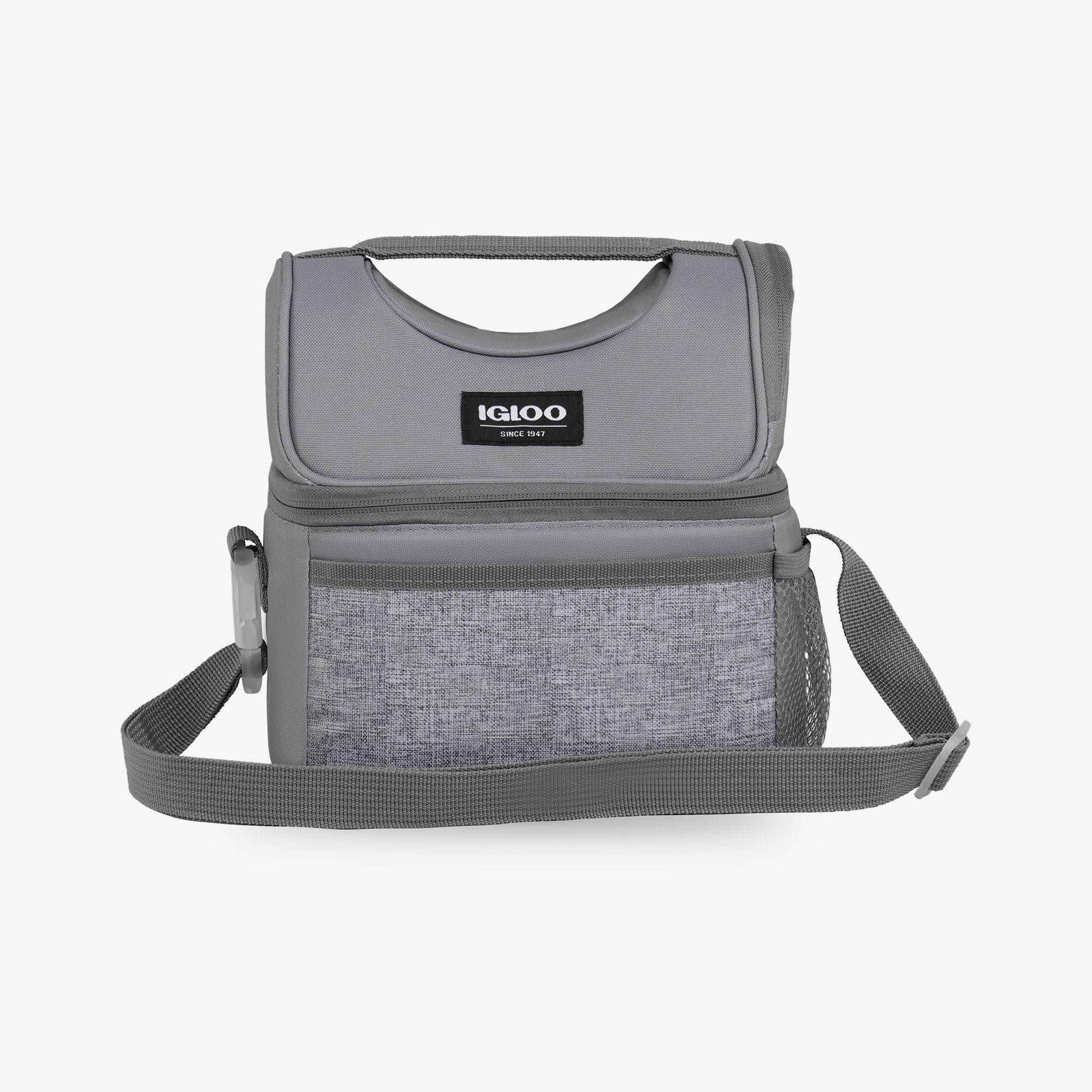 Kids Everyday Lunch Gripper Cooler Bag K4 - Gray - Front View
