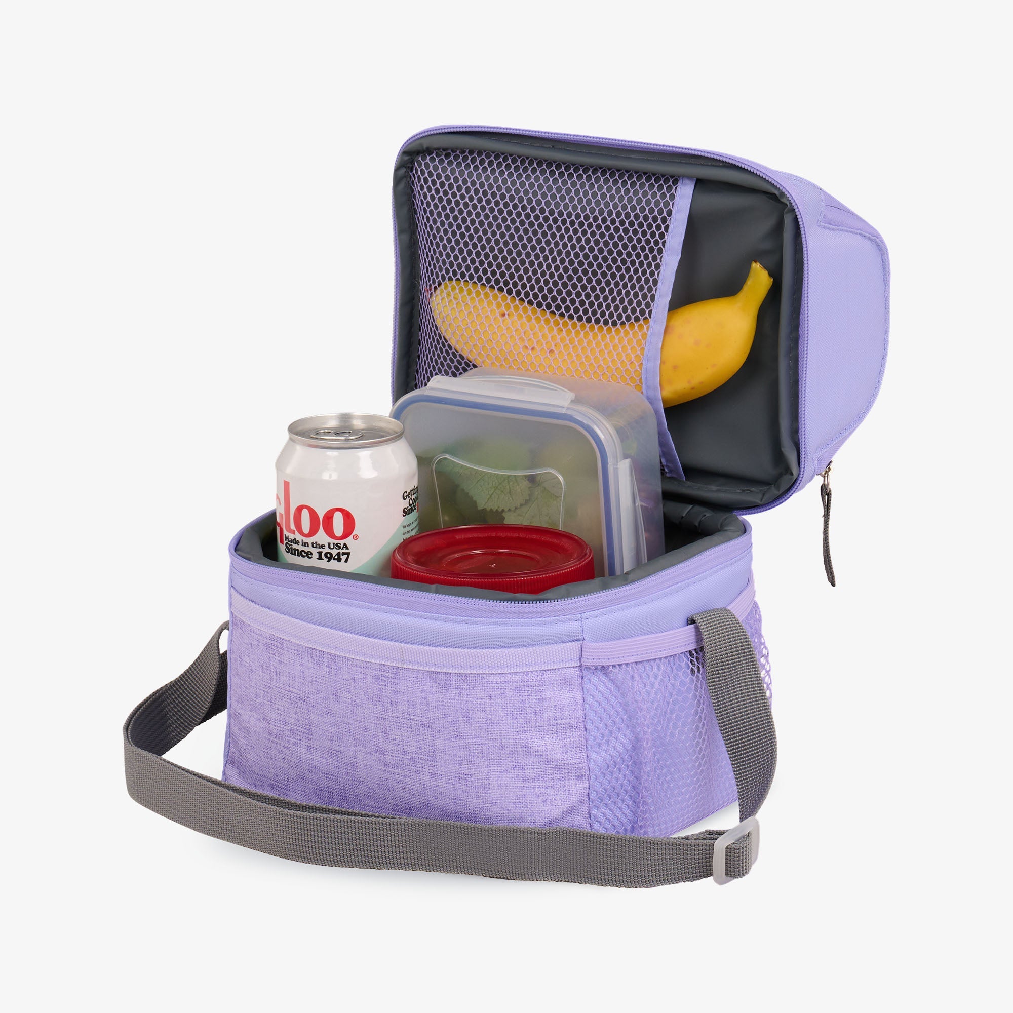 Kids Everyday Lunch Gripper Cooler Bag K4 - Lilac - Product View