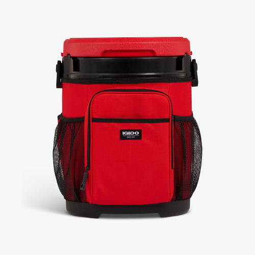 20 Qt Cooler Bucket F0 - Red Heat - Front View