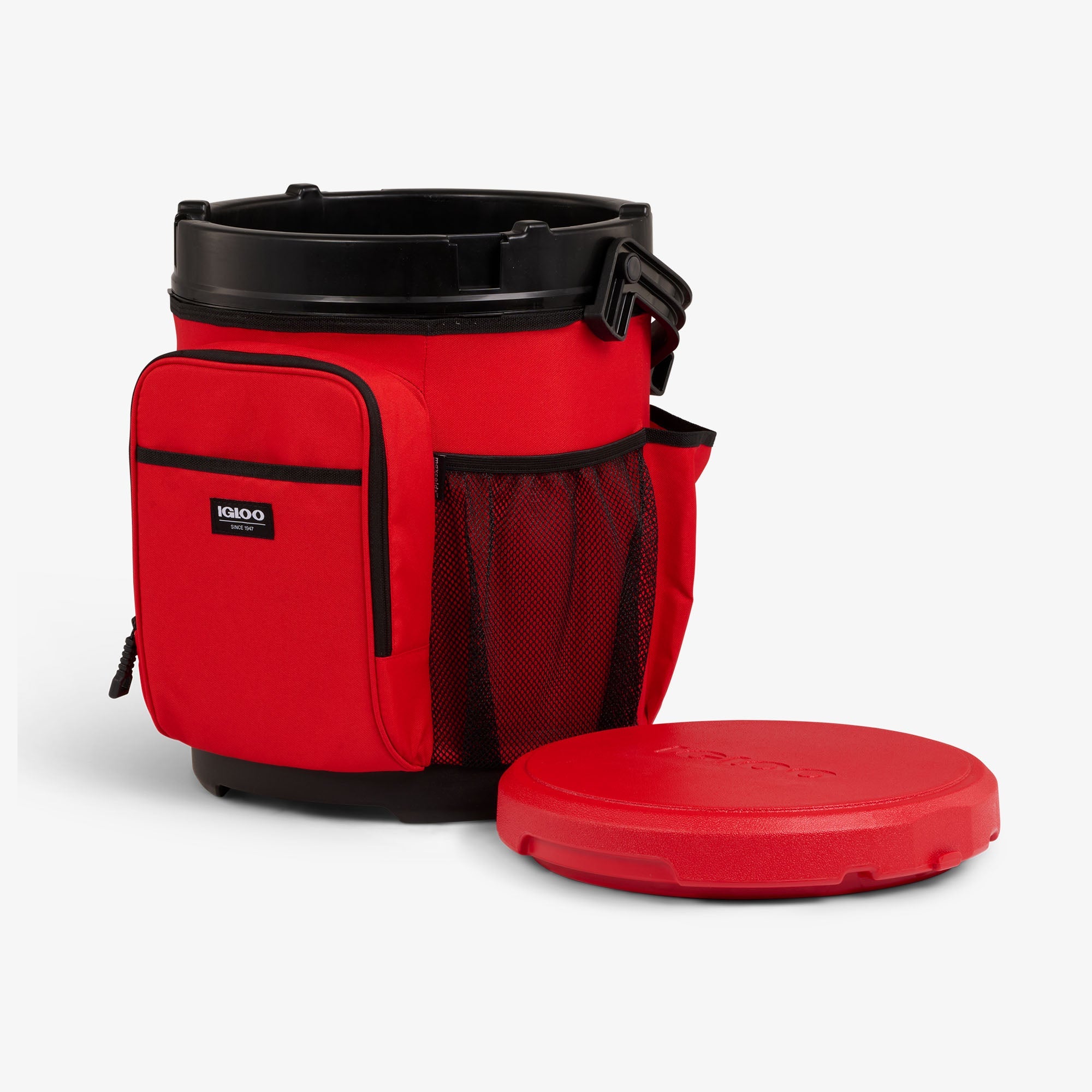 20 Qt Cooler Bucket F0 - Red Heat - Open View