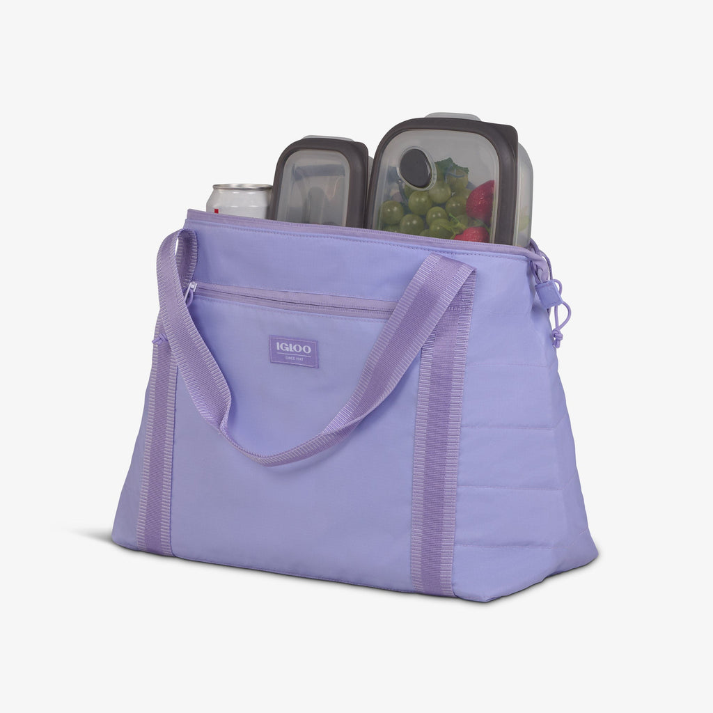 Packable Puffer 20-Can Cooler Bag R6 - Lilac - Product View