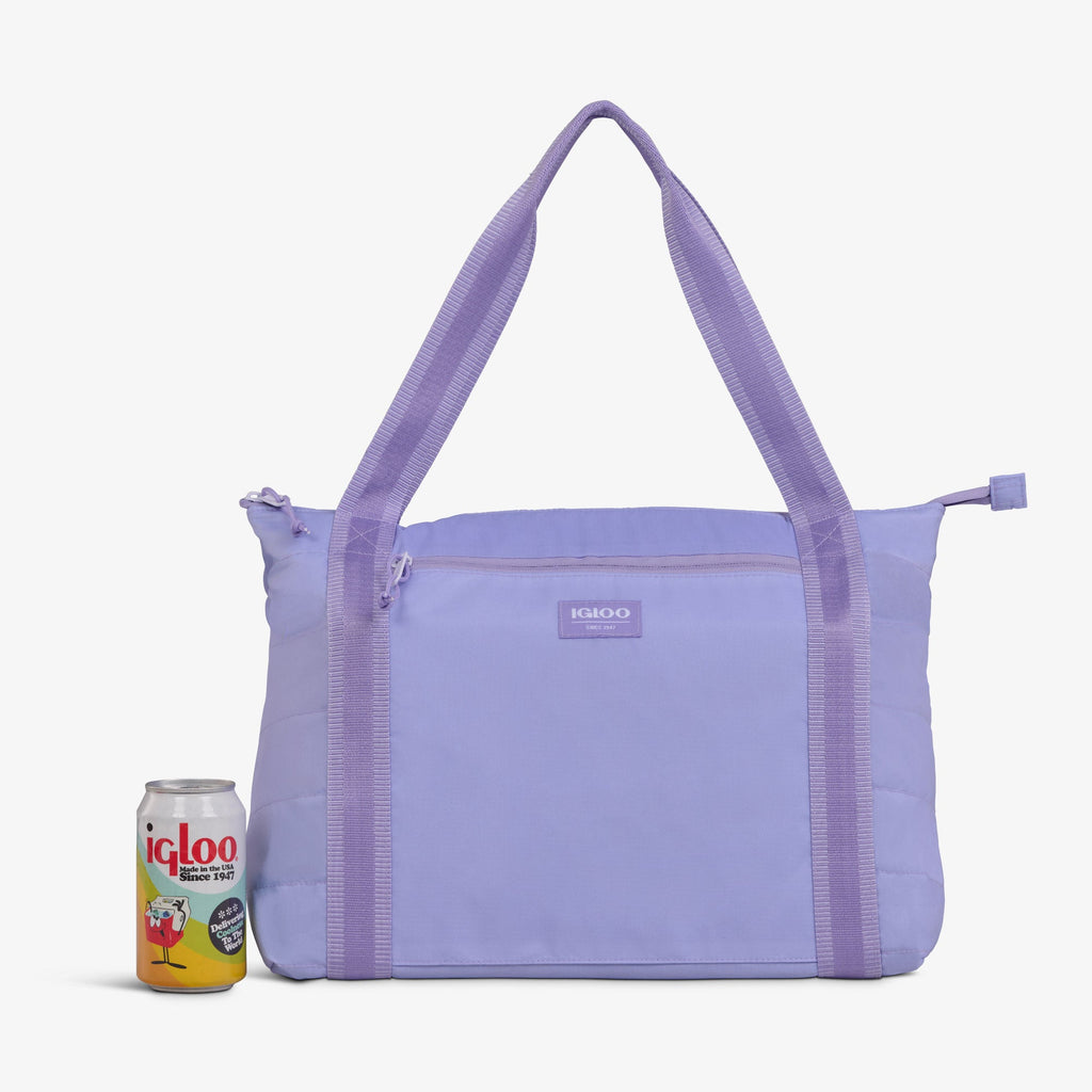 Packable Puffer 20-Can Cooler Bag R6 - Lilac - Product View