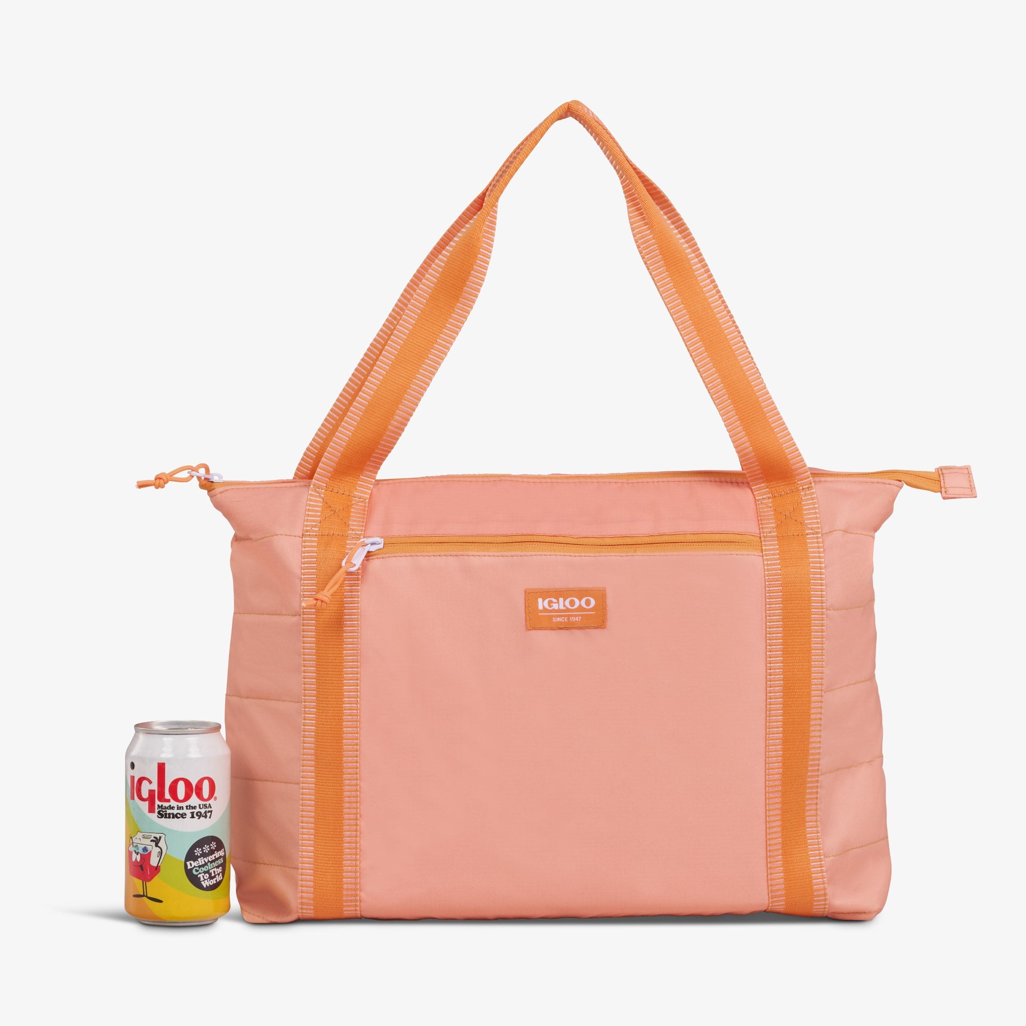 Packable Puffer 20-Can Cooler Bag R6 - Apricot - Size View
