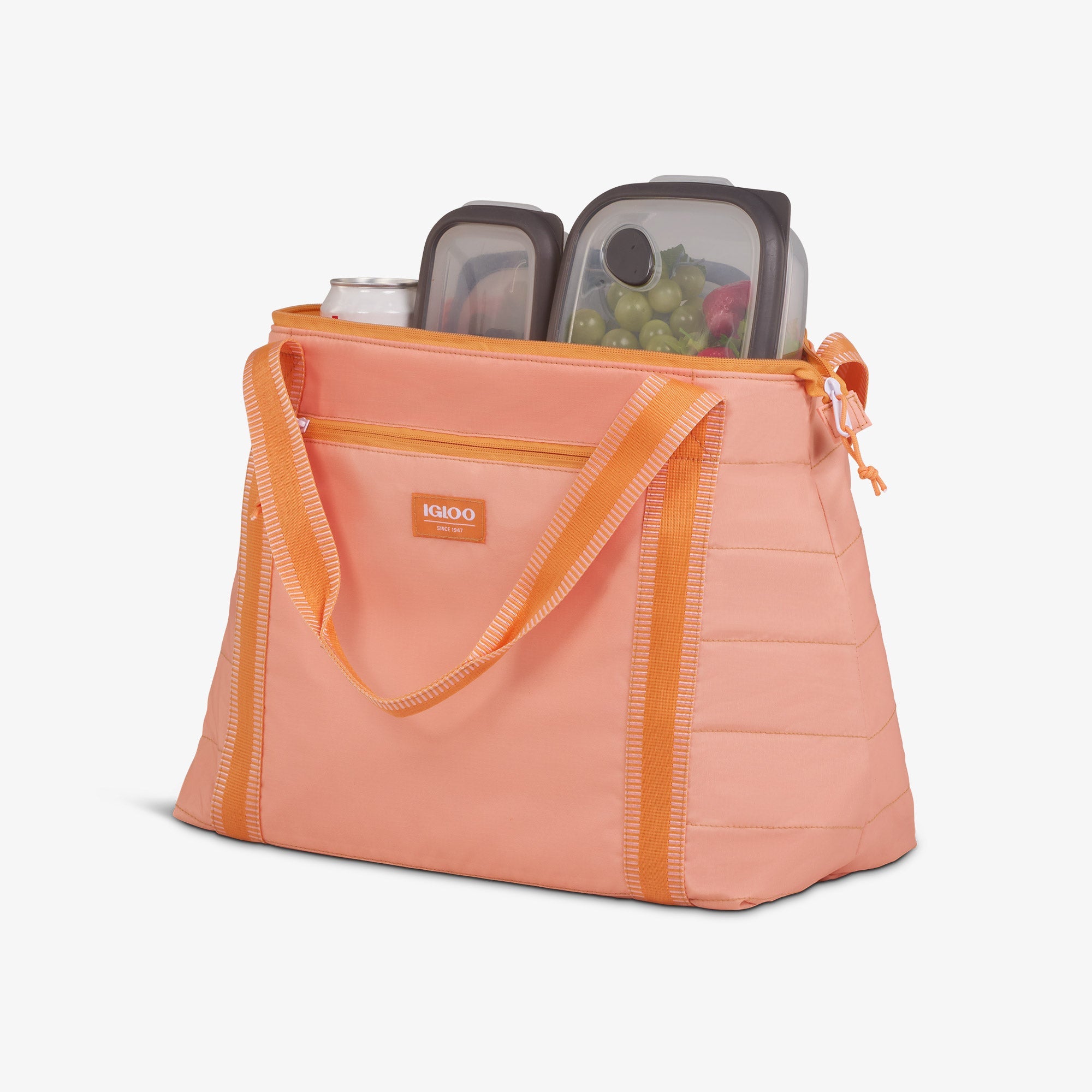 Packable Puffer 20-Can Cooler Bag R6 - Apricot - Product View