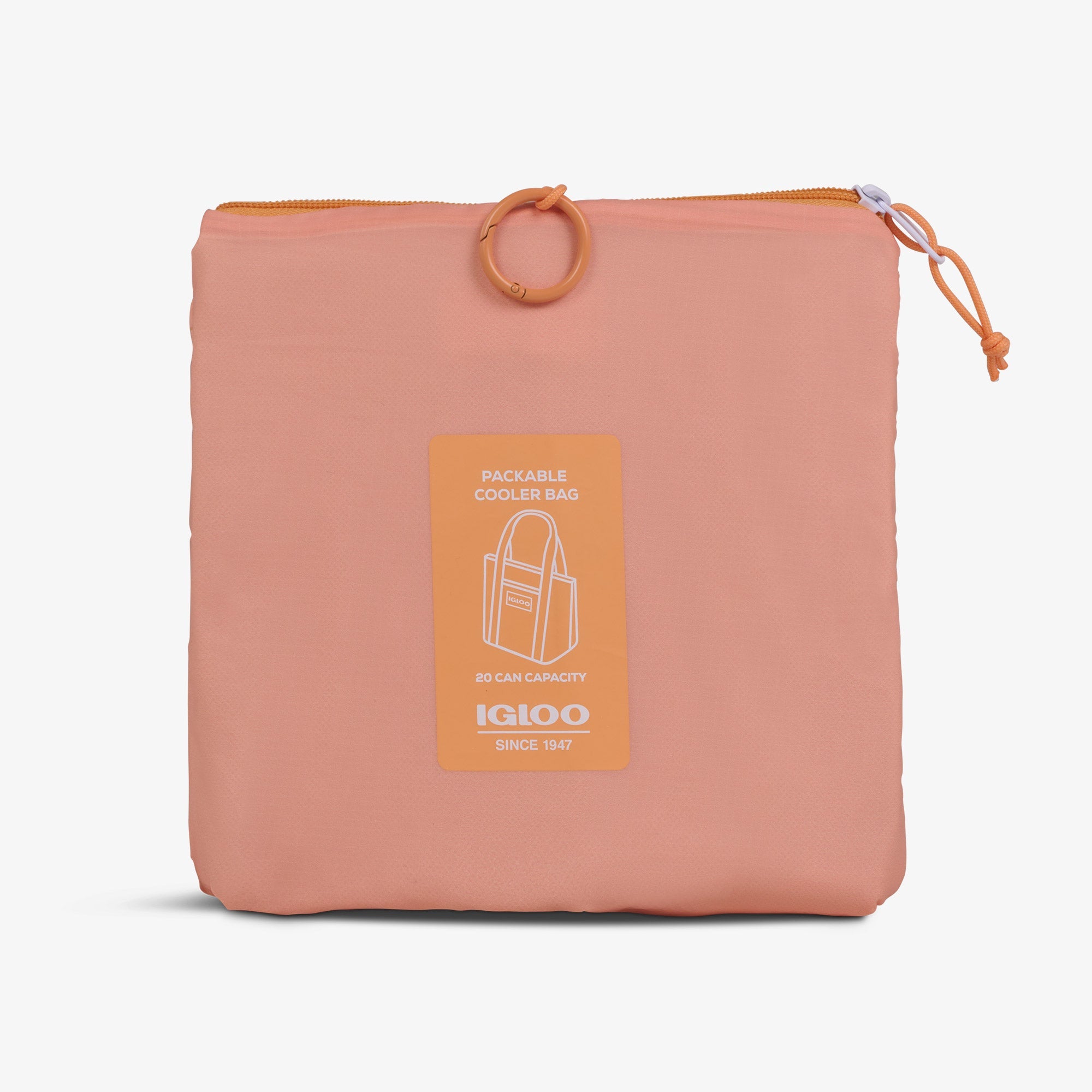 Packable Puffer 20-Can Cooler Bag R6 - Apricot - Product View
