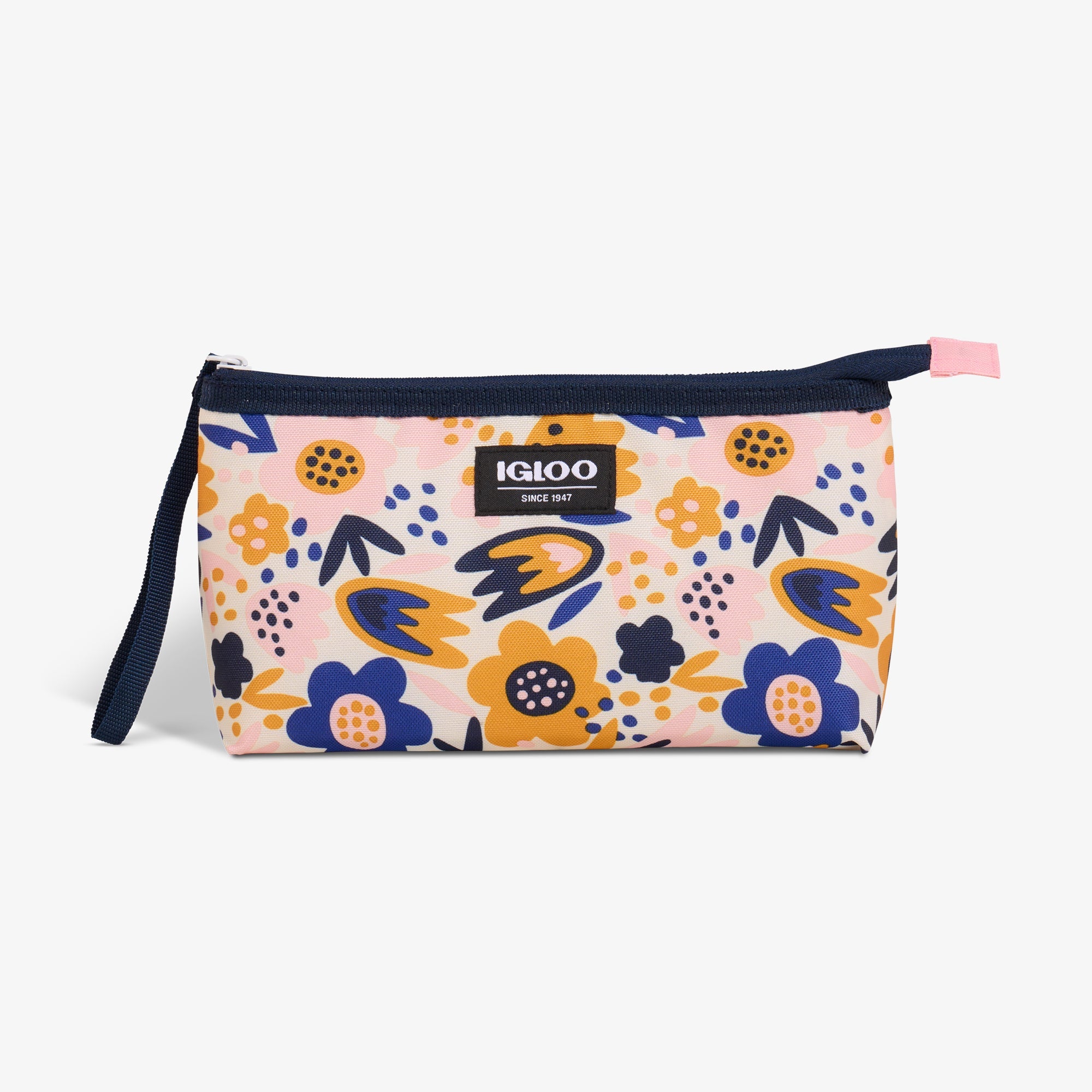 Kids Lunch Snack Bag J1 - Floral - Front View