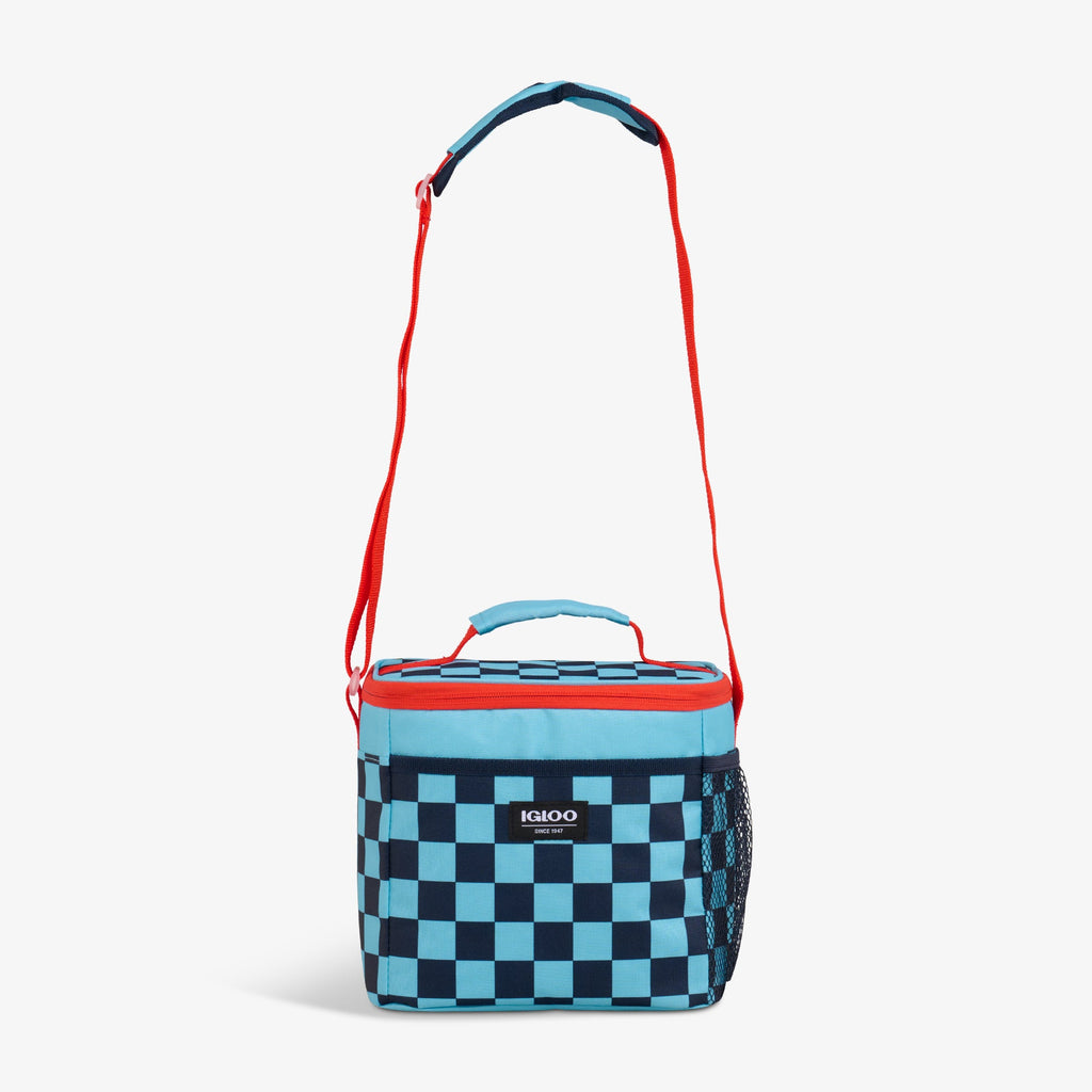 Kids Square Lunch Bag Z6 - Checkers - Strap View