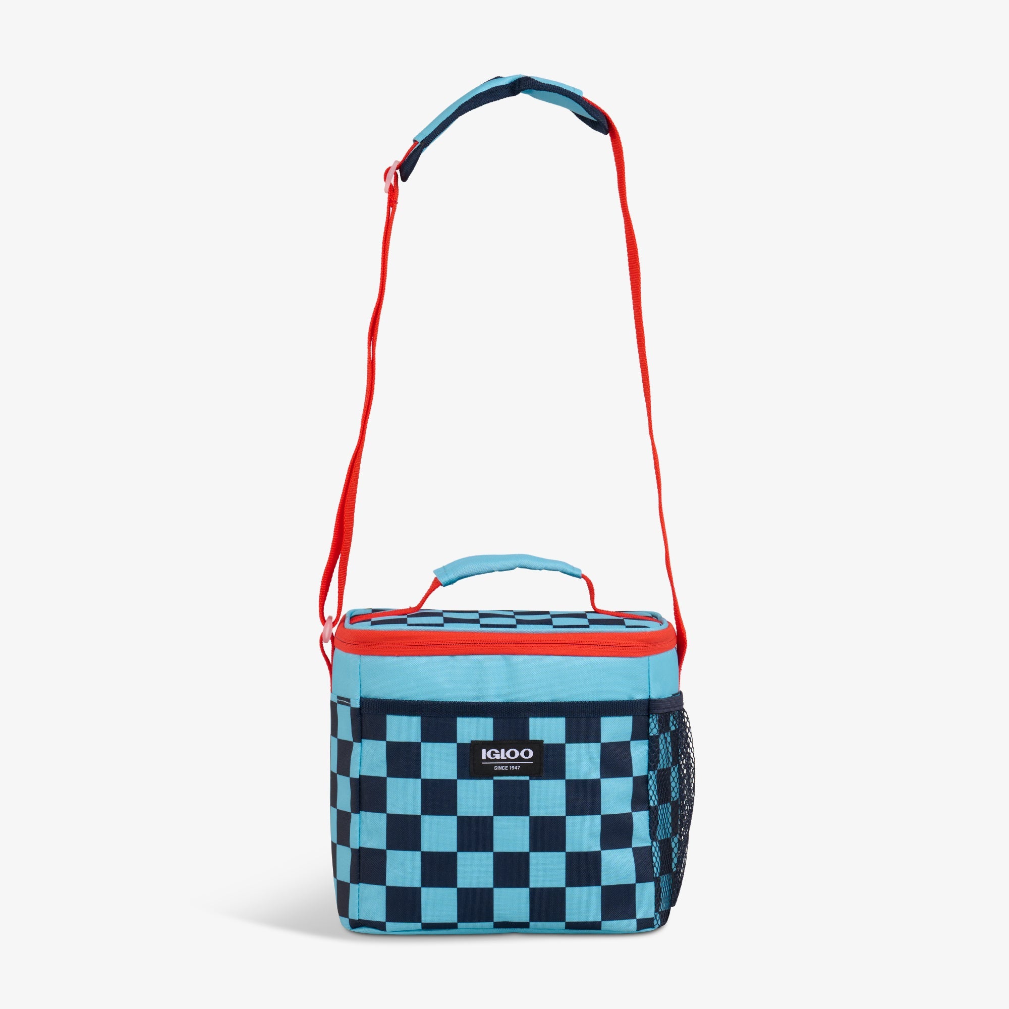 Kids Square Lunch Bag Z6 - Checkers - Strap View