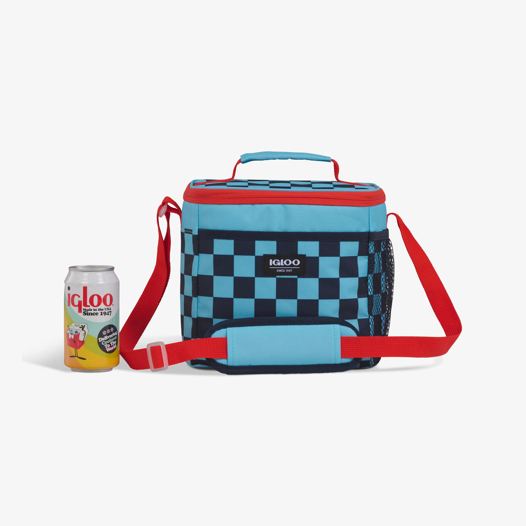 Kids Square Lunch Bag Z6 - Checkers - Size View
