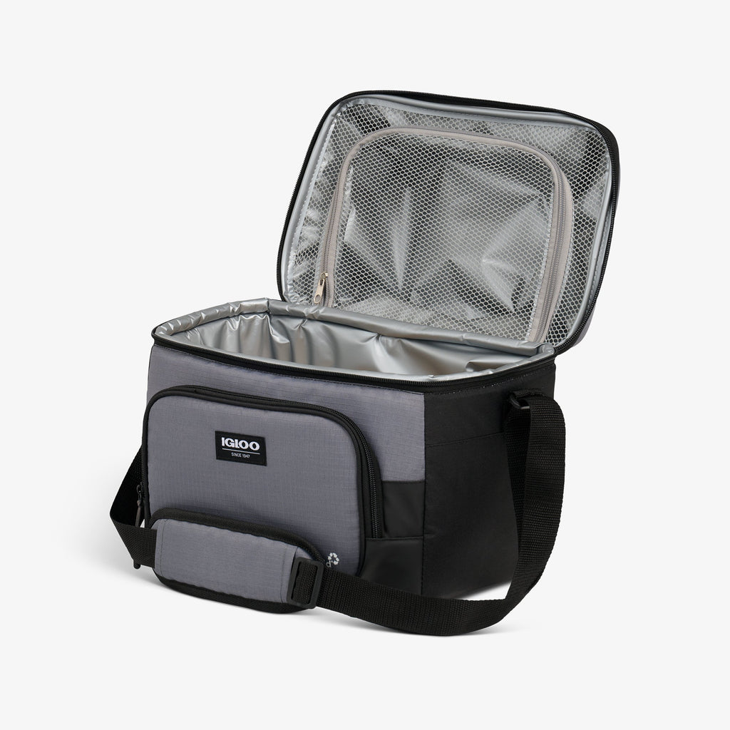 Latitude Hardtop Gripper 22-Can Cooler Bag P9 - Carbonite - Open View