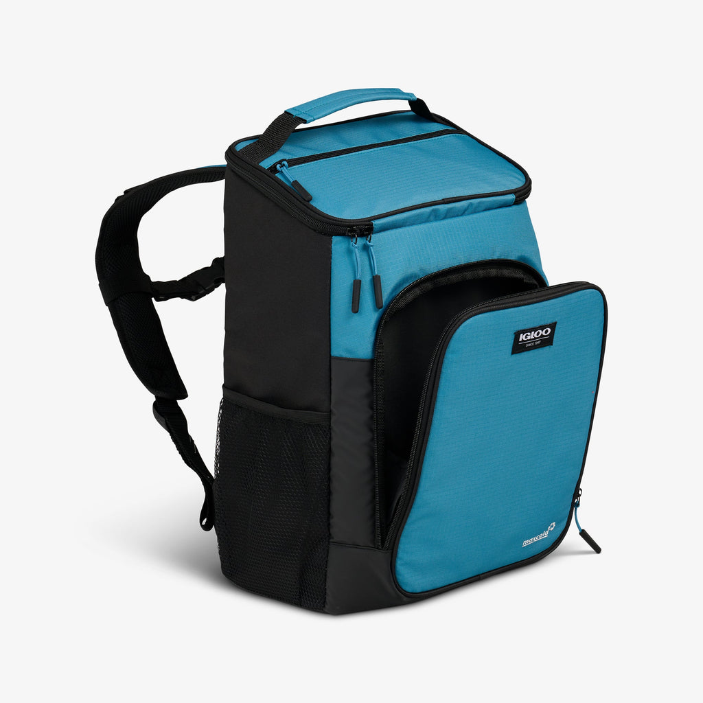 Latitude Top Grip 24-Can Backpack P6 - Modern Blue - Open View