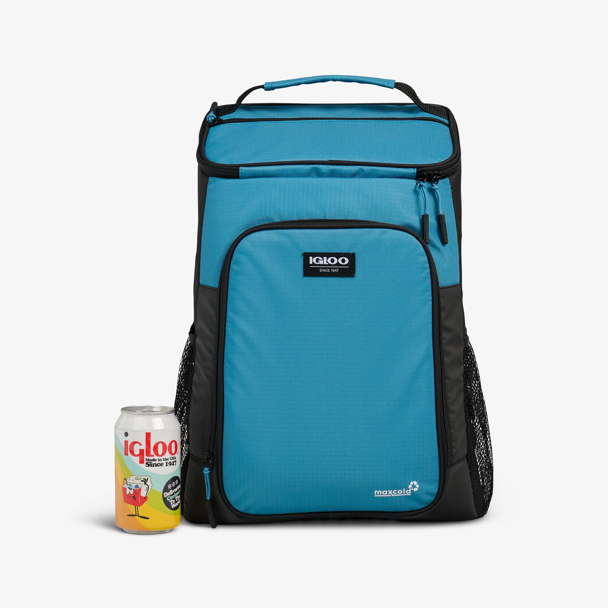 Latitude Top Grip 24-Can Backpack P6 - Modern Blue - Size View