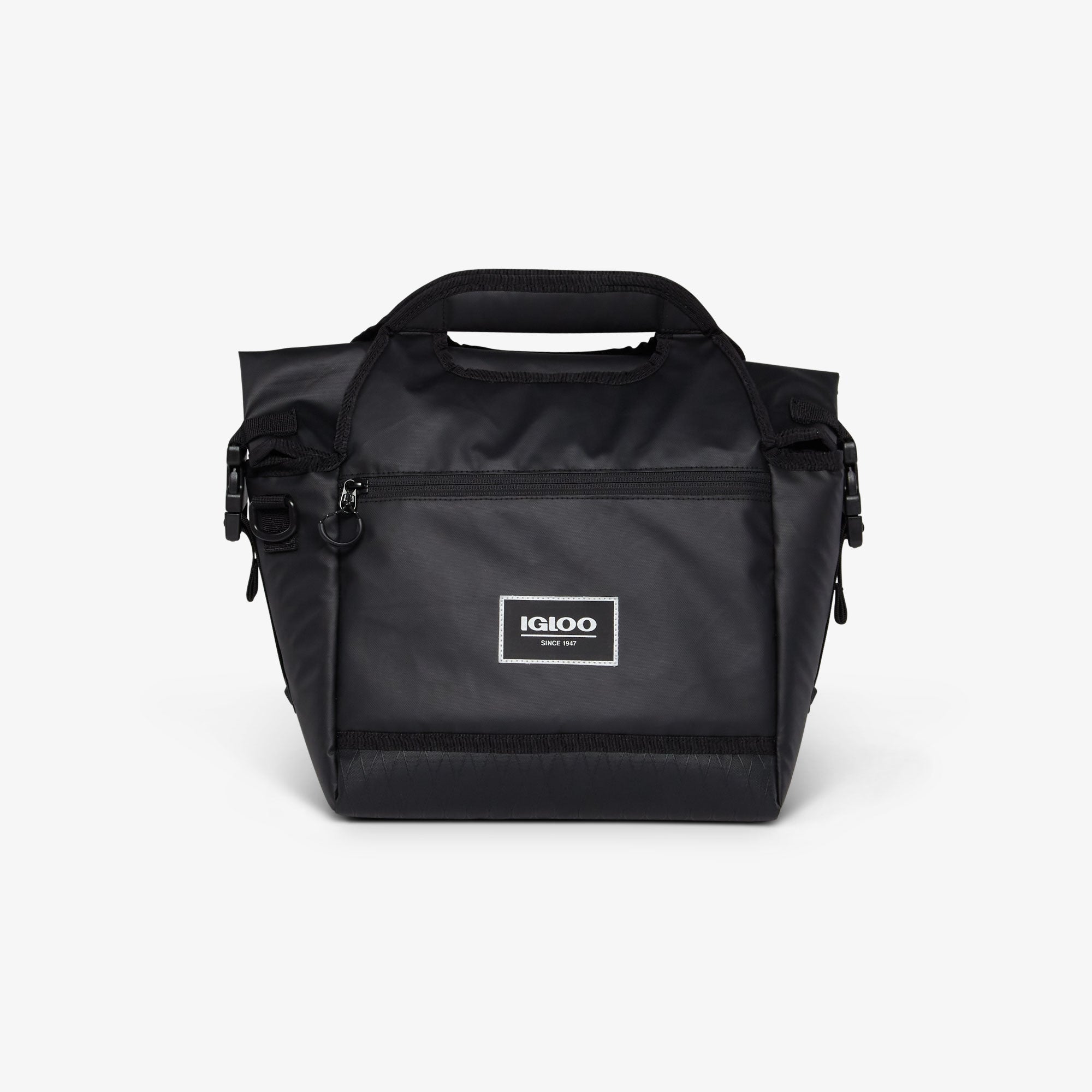 Pursuit 16-Can Lunch Bag U3 - Black - Front View