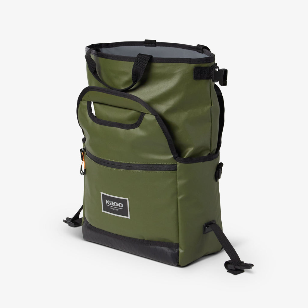 Pursuit 16-Can Lunch Bag U3 - Chive - Open View